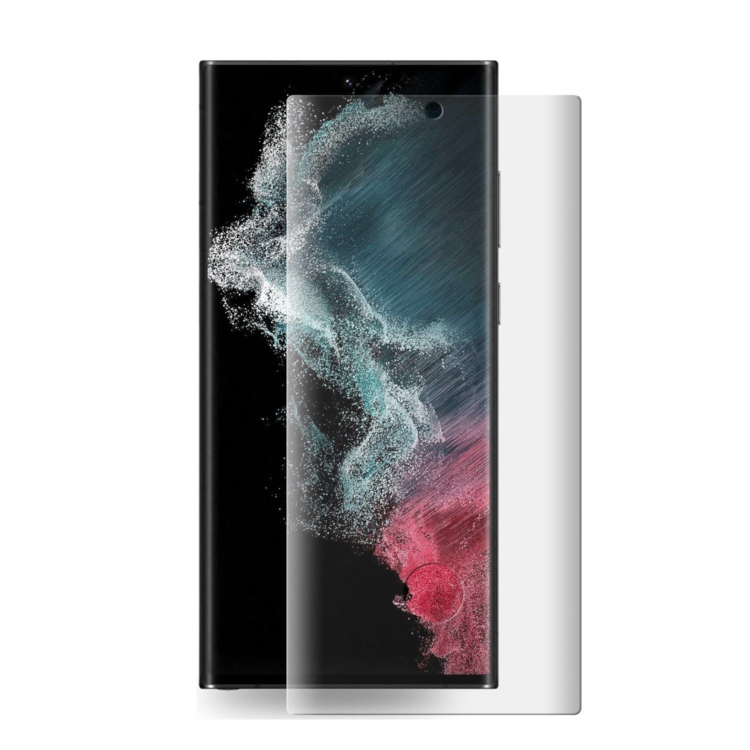 Protectorking Schutzfolie 1x 9H Panzerglas für Samsung Galaxy S23 Ultra FULL CURVED Displayschut, (1-Stück), Displayschutzglas, Schutzglas Echtglas Tempered 9H Härte HD-KLAR