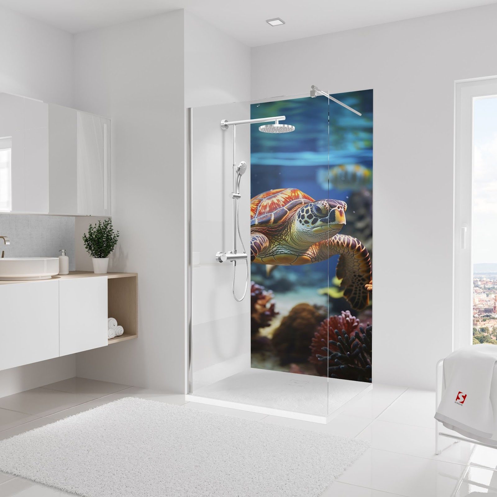 Schulte Badrückwand DecoDesign Foto Motiv Schildkröte, günstig online kaufen