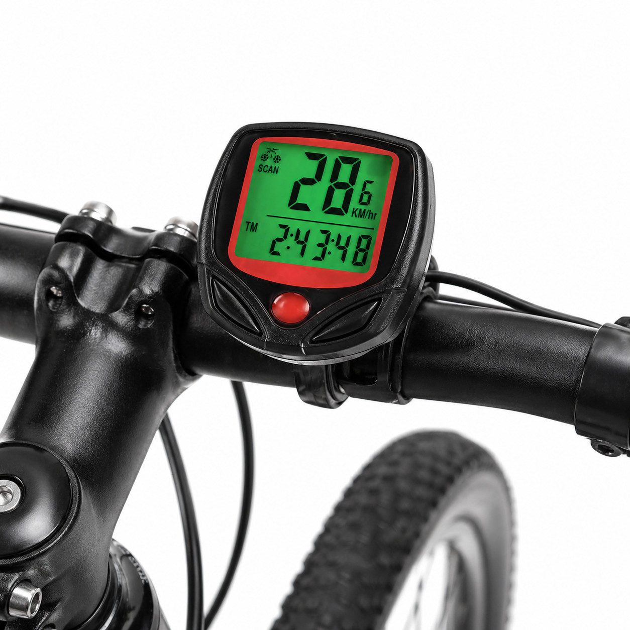 BENSON Fahrradcomputer Fahrradcomputer LCD Kabelgebunden 14 Funktionen Fahrradtacho (1-St., Set), 14 Funktionen, Kabelgebundene Datenübertragung – Bild 2 von 5