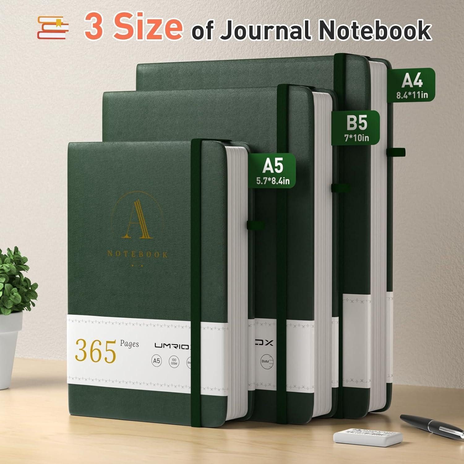 LuxusKollektion Tagebuch Notizbuch B5 Liniert Hardcover Grün 365 Seiten – Bild 2 von 5