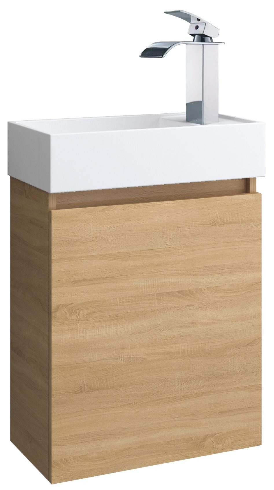 Faizee Home Badmöbel-Set Bademöbel 40 cm Badeschrank Waschtisch Unterschran günstig online kaufen