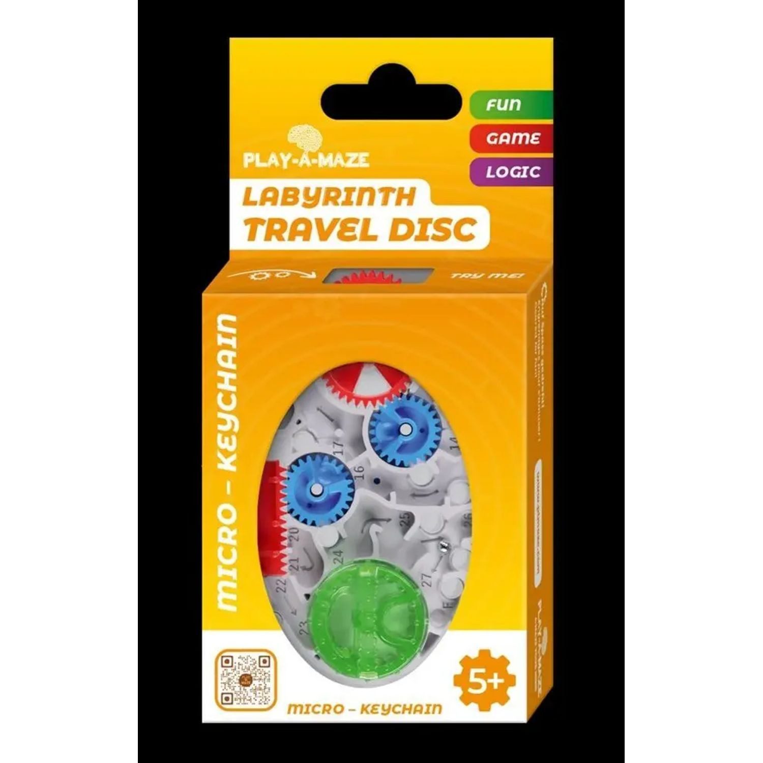 BrainBox Spiel PLAY-A-MAZE - Labyrinth Travel Disc Micro (d,e,f)