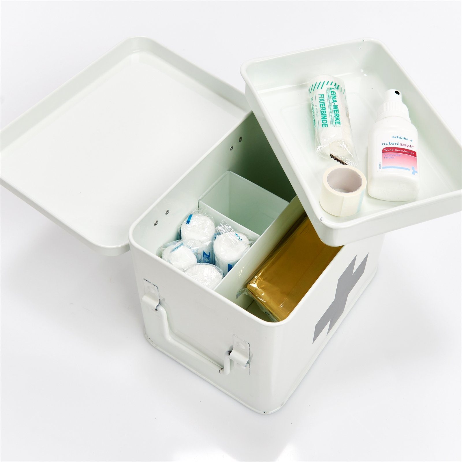 Zeller Present Medizinschrank Medizinbox Verbandskasten Weiß
