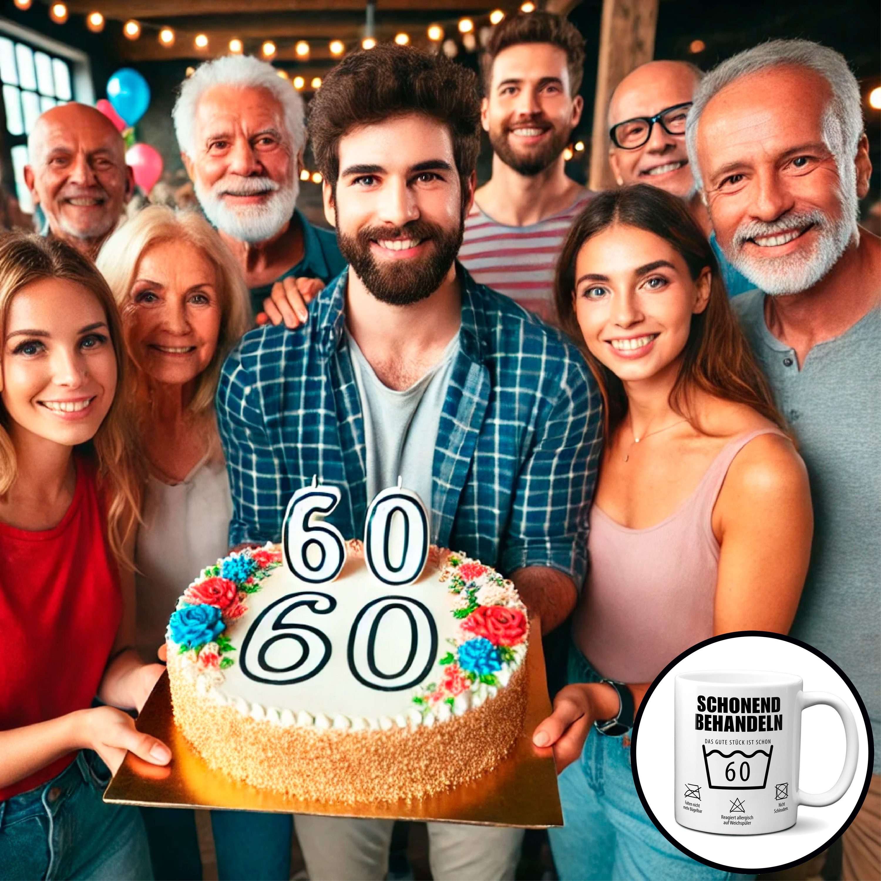 TASSENKING Tasse, Schonend behandeln. Das gute Stück ist schon 60.