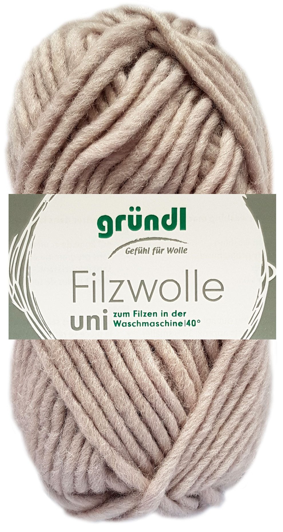 Gründl 50 Gramm Gründl Filzwolle Uni Farbauswahl Bastelgarn