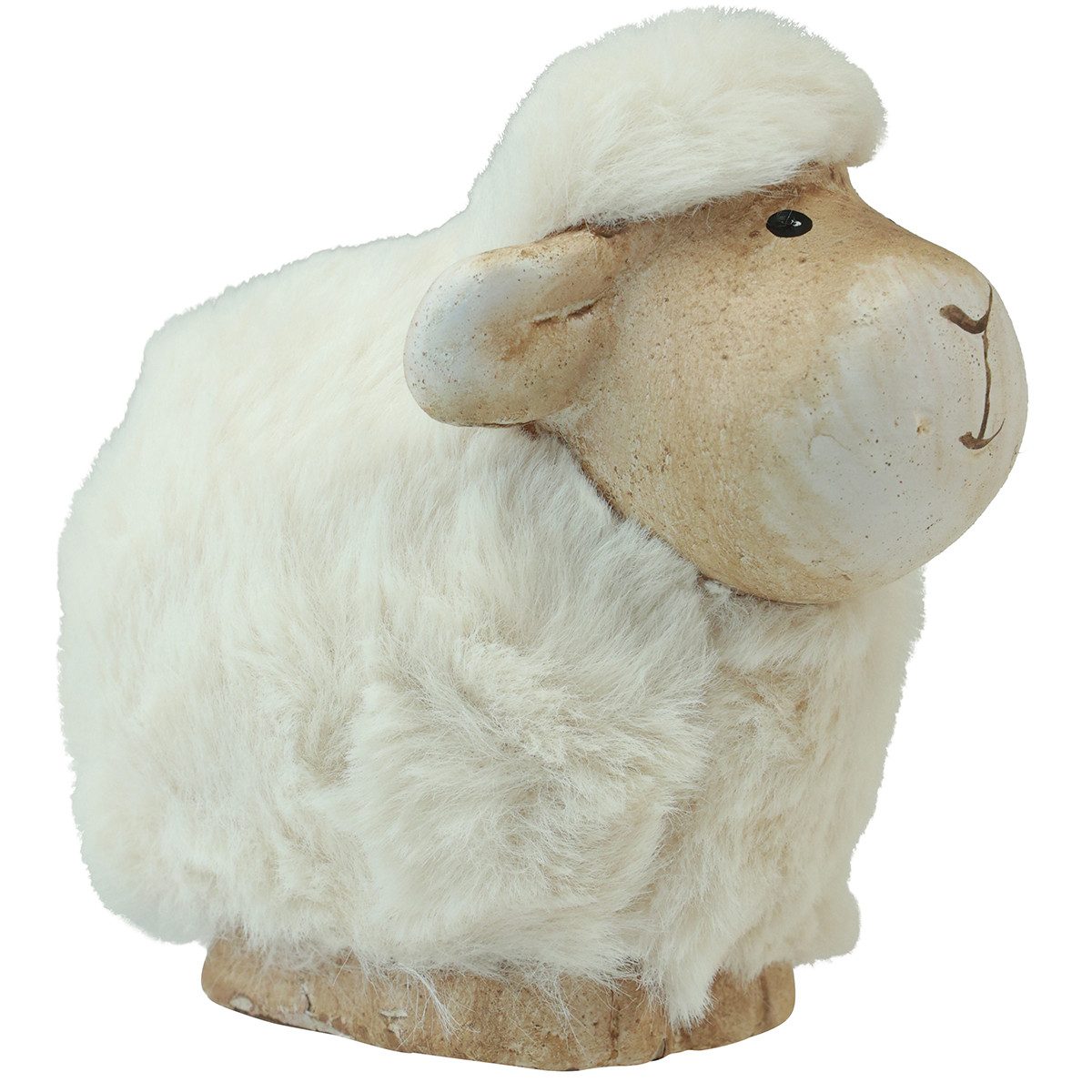 Florists Products Osterhase Osterdeko Schaf Keramik Figuren Set Creme 9,5×6×9cm 4 Stk, 4 Stück