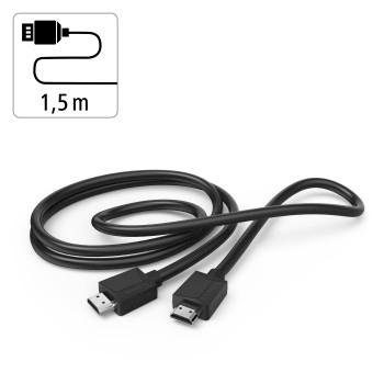 Hama High Speed HDMI™ Kabel, 4K, Stecker Stecker, Ethernet 1,5m HDMI-Kabel, HDMI, (150 cm)