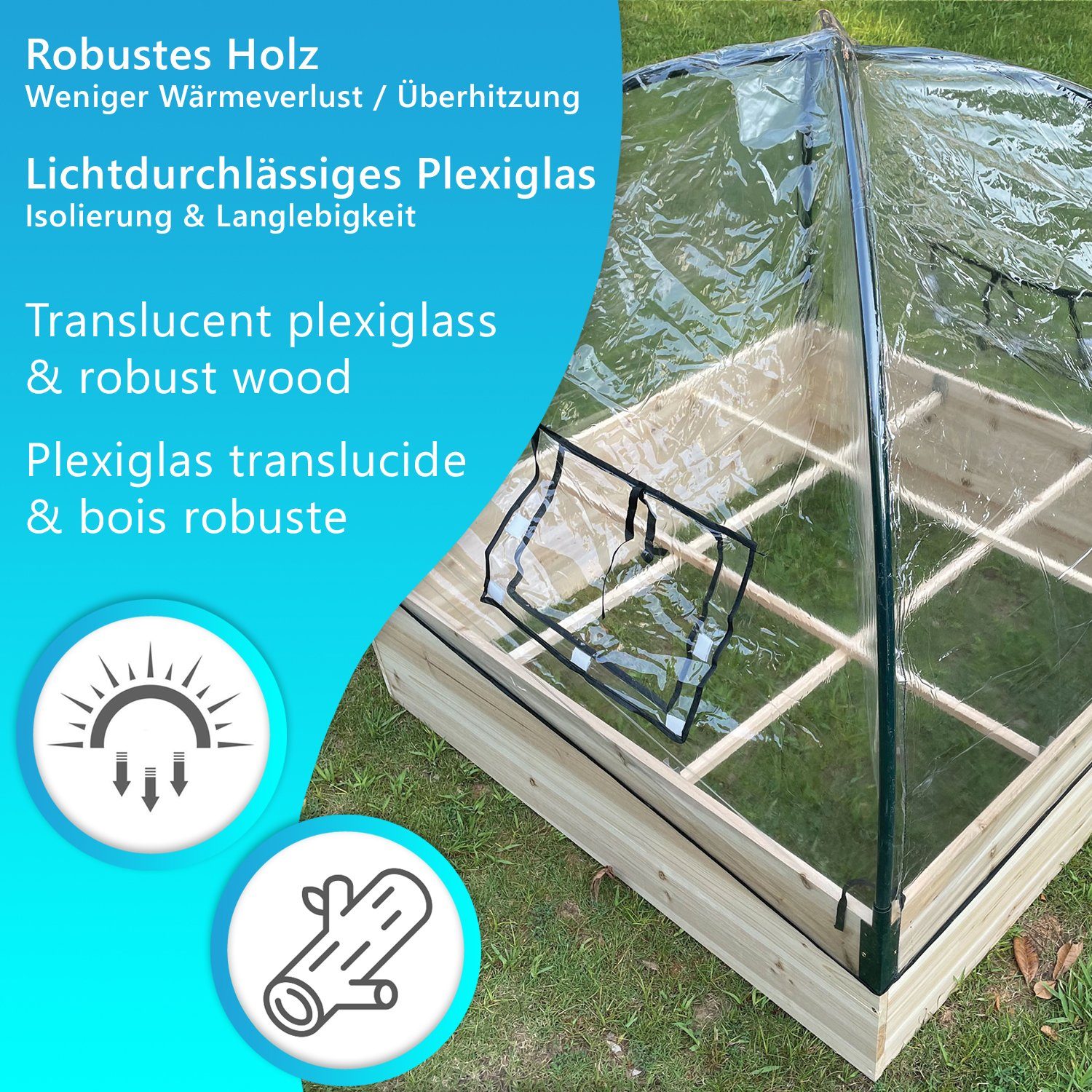 NYVI Gewächshaus Foliengewächshaus NYV...