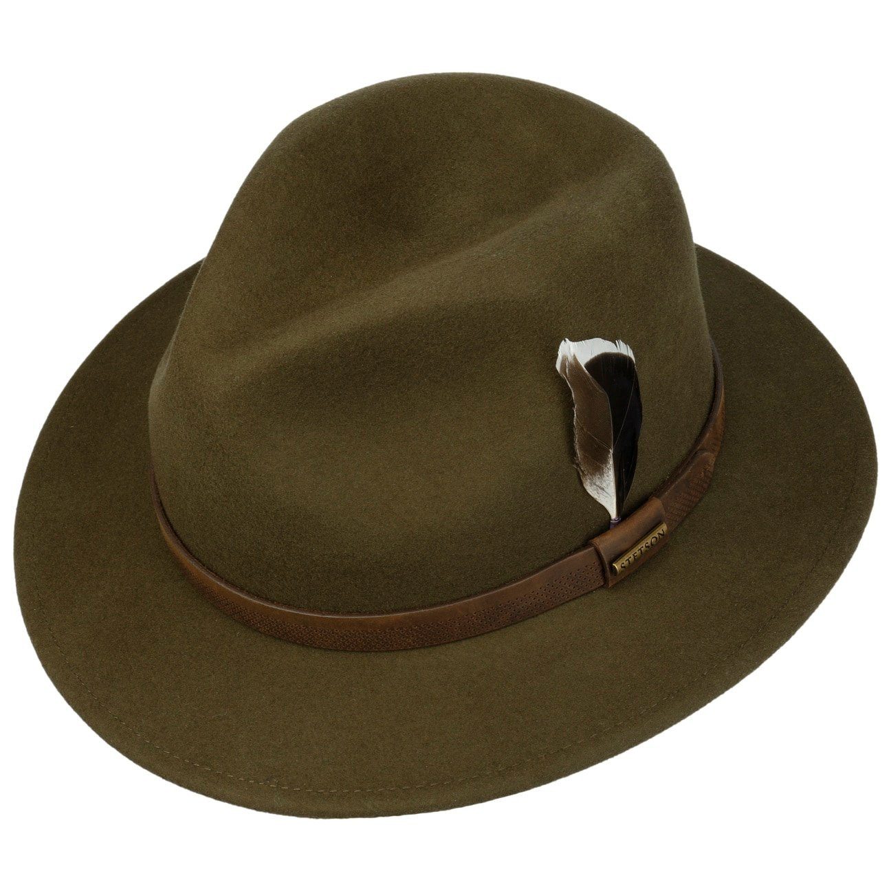 Stetson Filzhut (1-St) Wollfilzhut mit Lederband