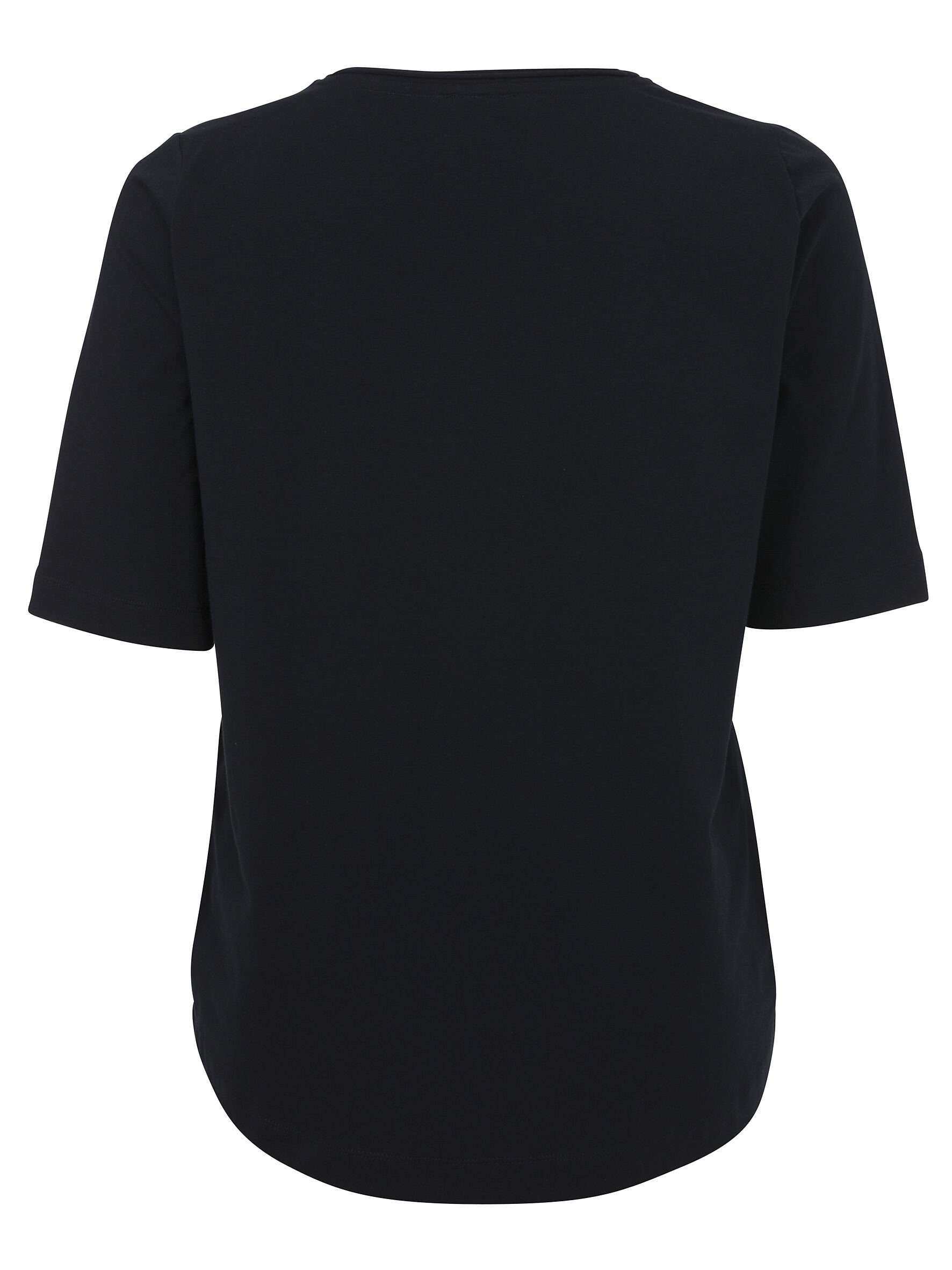 FRAPP Kurzarmshirt mit T-Shirt Glitzerdruck Modisches