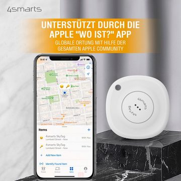 4smarts Standort-Finder SkyTag 4er Set GPS-Tracker (Multi-Pack AirTag Alternative Wo ist? Find My Mfi-zertifiziert)