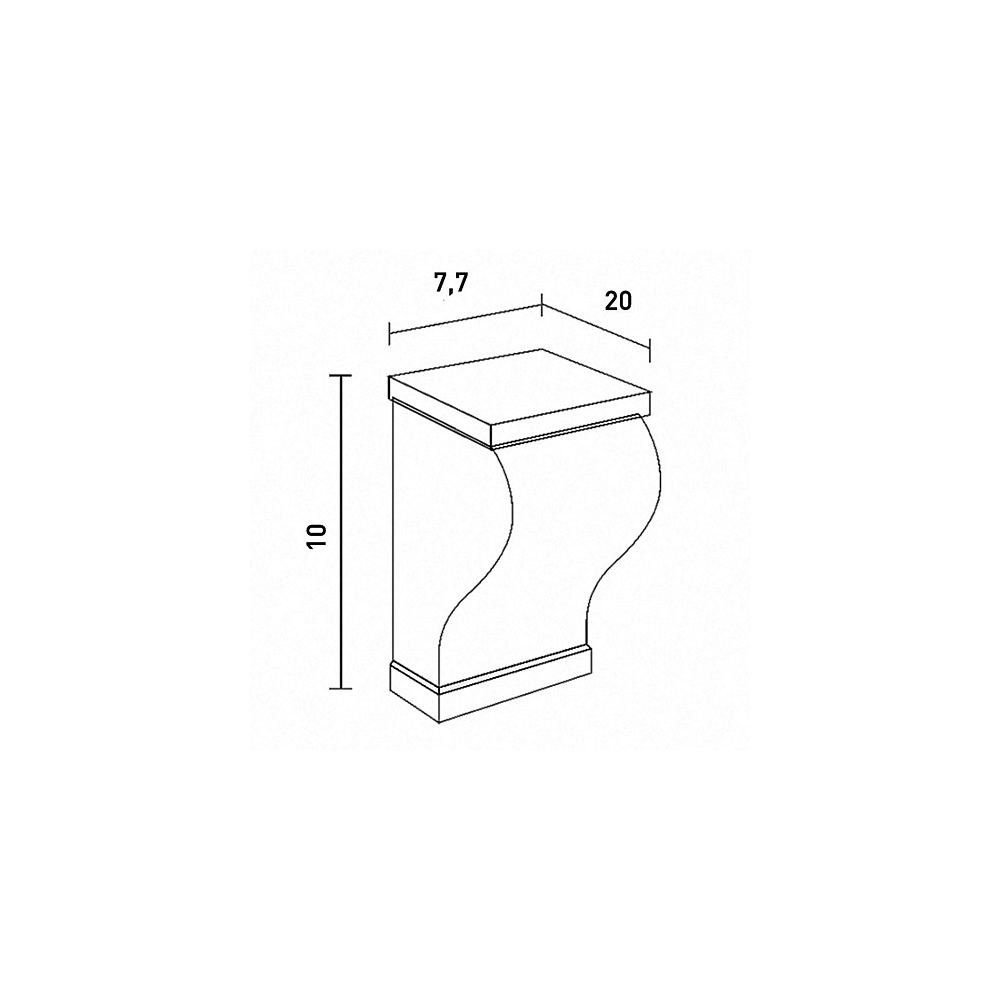 Orac Decor Wanddekoobjekt TF03 (Konsole, Fassadendekoration, 1 Fassadenstuck, Klassisch Vordach, / Wandhalter für weiß, St., Außenstuck), Zierlement, Stil: für vorgrundiert, Zeitlos