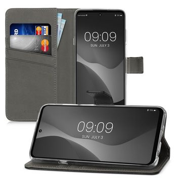 kwmobile Handyhülle Wallet Case für Motorola Edge 20 Lite, Hülle mit Ständer Kartenfächer - Handyhülle