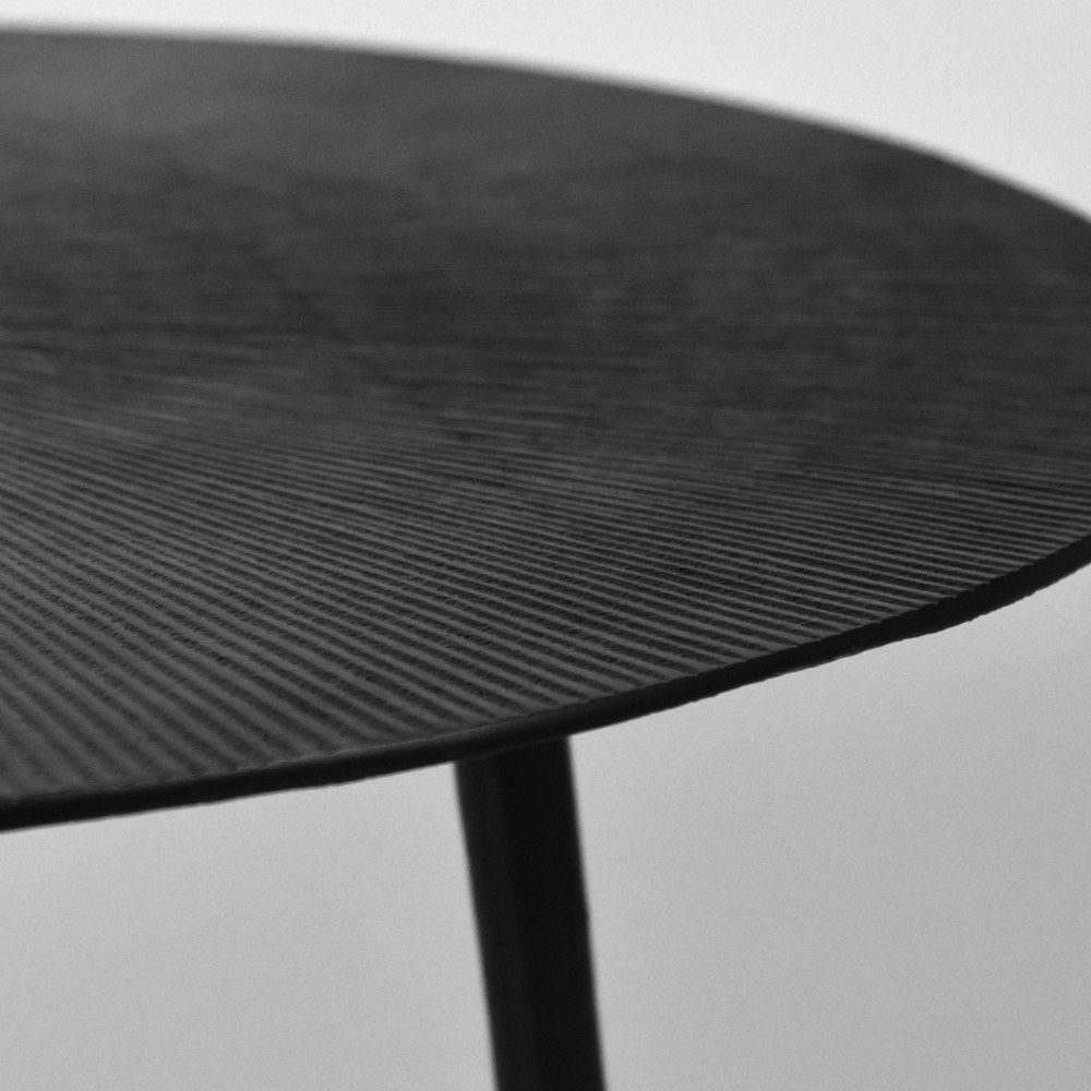 Schwarz Möbel Vale 450x600mm, Beistelltisch RINGO-Living in aus Couchtisch Metall
