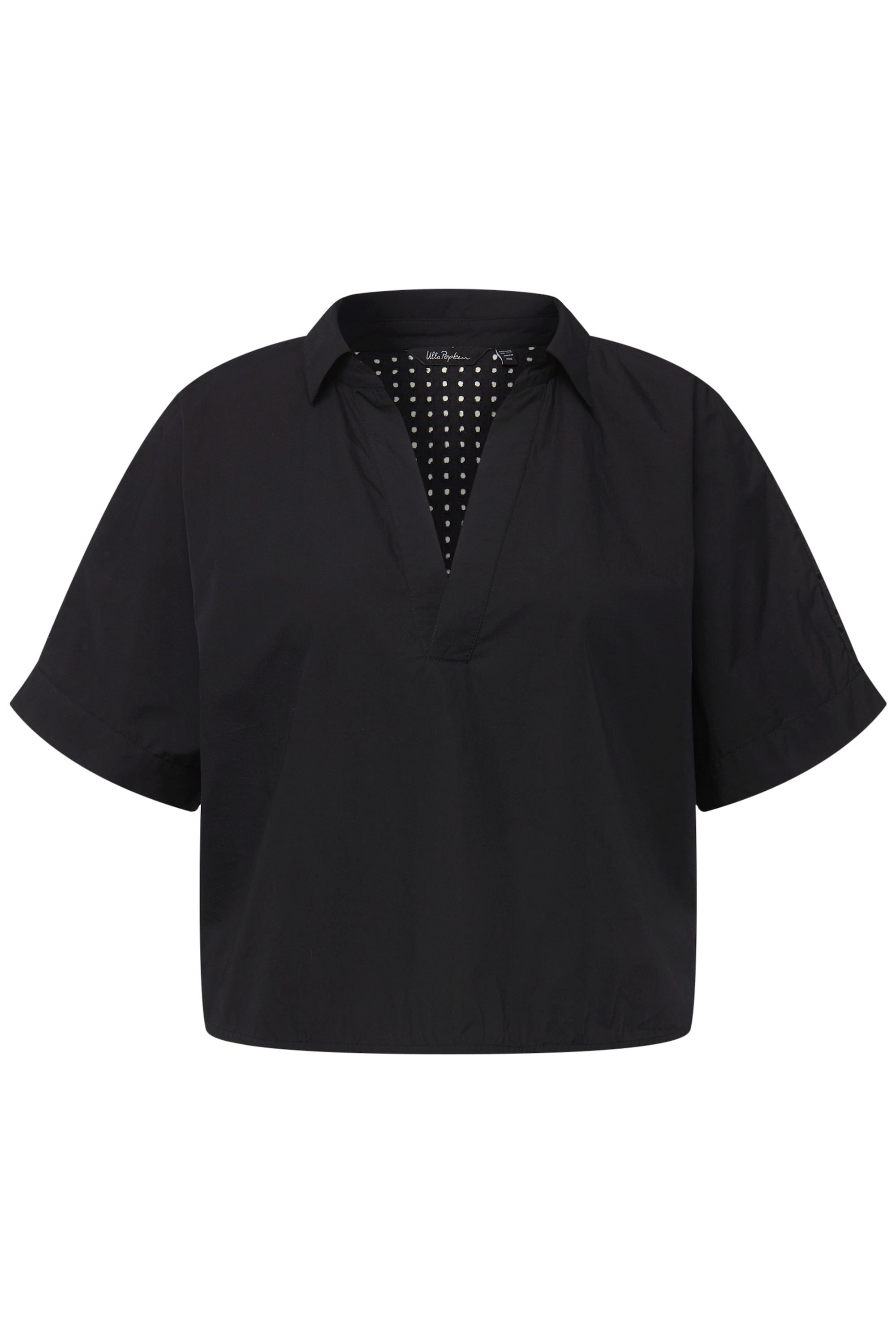 Ulla Popken Hemdbluse Bluse Stickerei kurz günstig online kaufen
