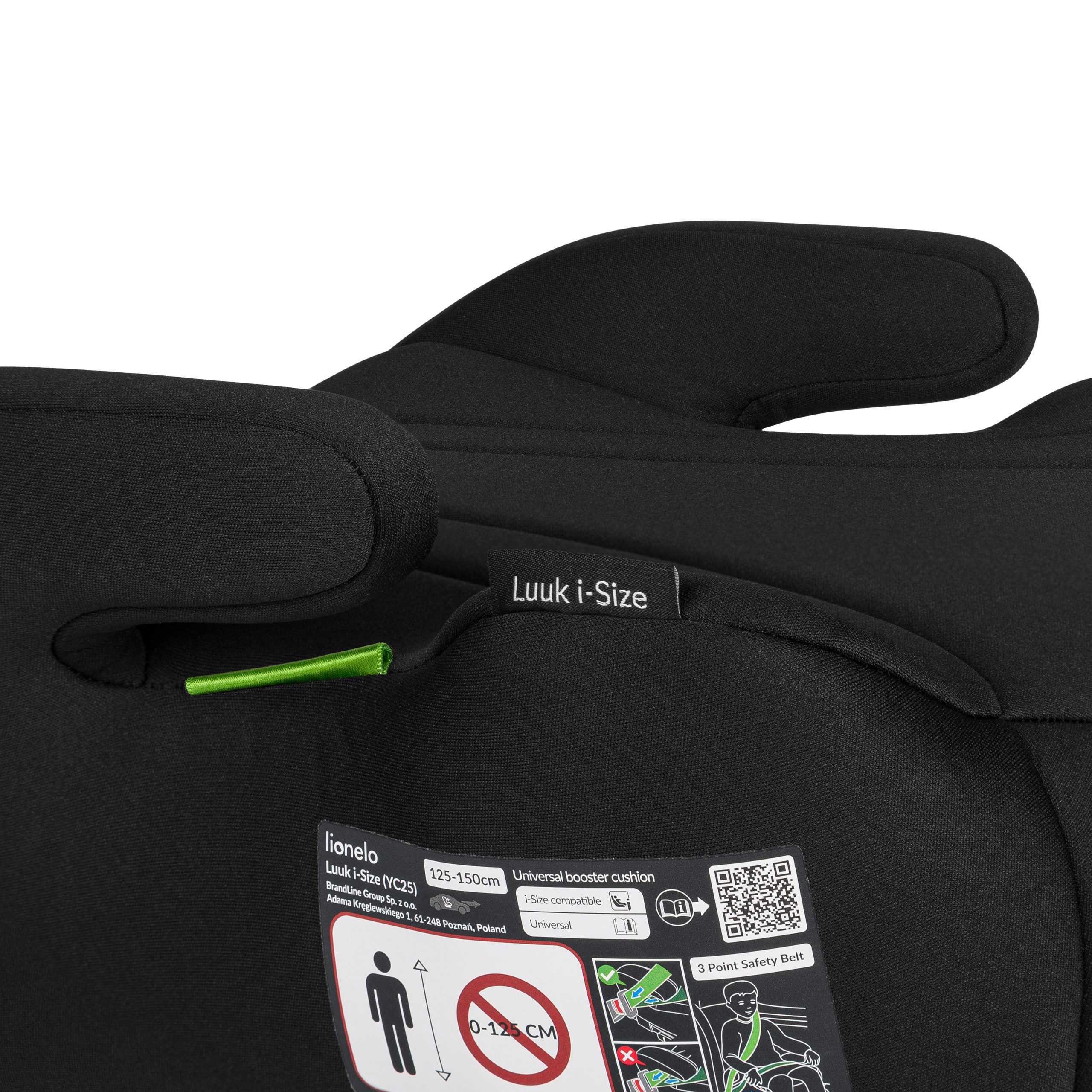 lionelo Kindersitzerhöhung LUUK I-SIZE, ab: ab 8 Jahren, bis: bis 12 Jahren, (Set), 22-36 kg / i-Size / waschbar / breiter, bequemer Sitz – Bild 4 von 5