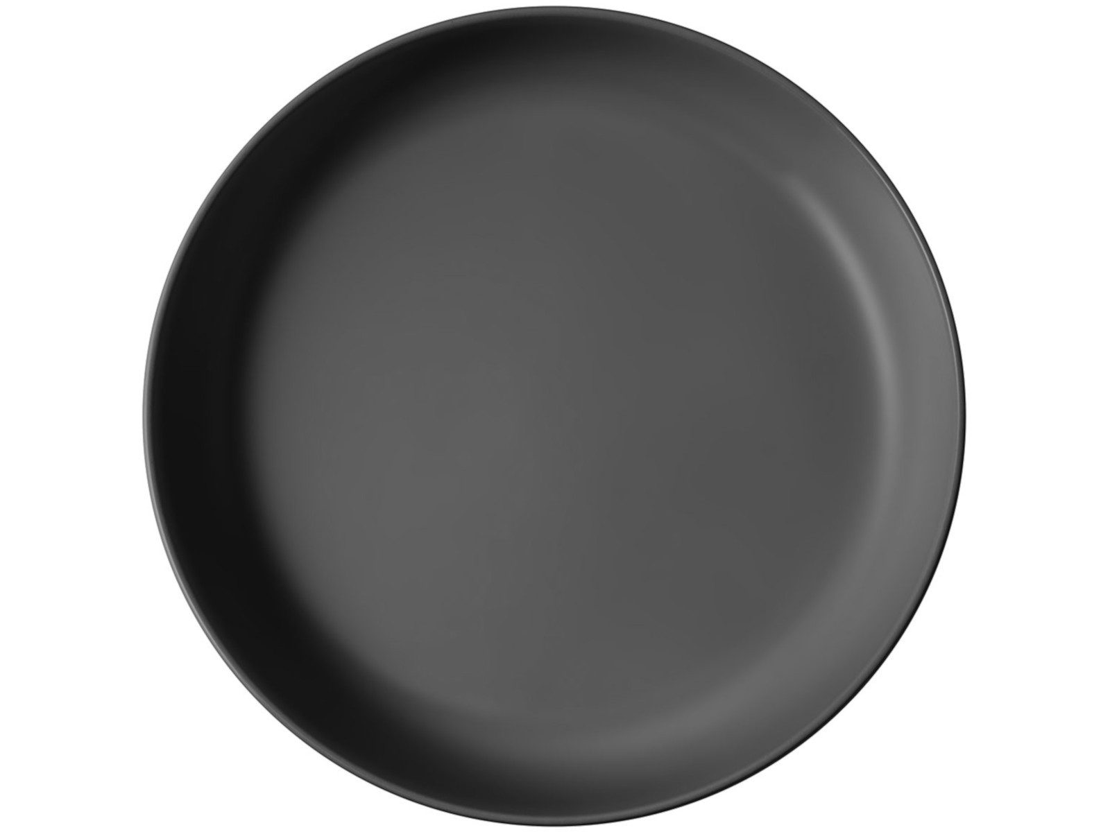 Villeroy & Boch Schale Iconic Schale flach schwarz 24 cm, Premium Porcelain, (Schüsseln & Schalen)