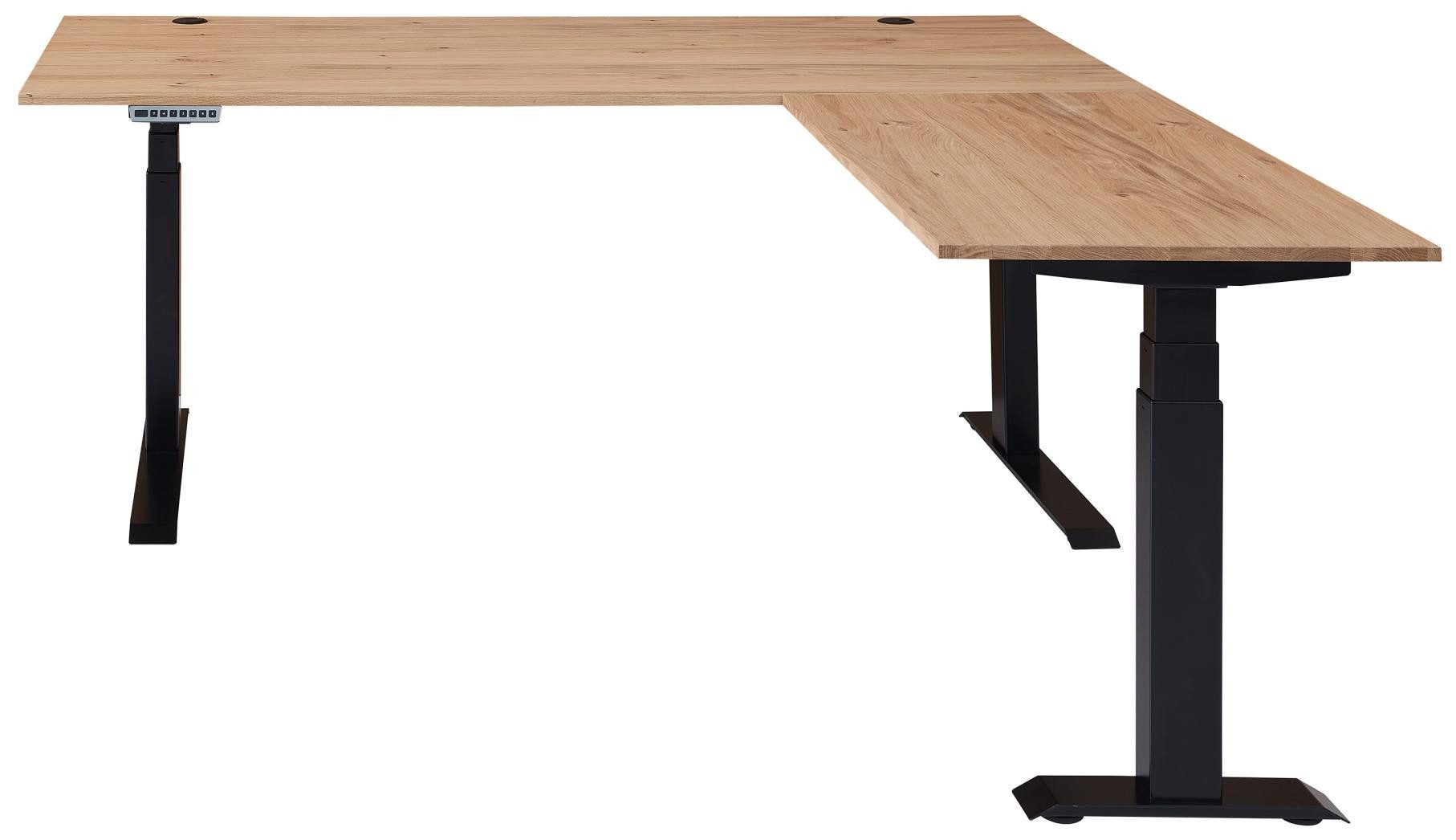 Innostyle Schreibtisch Höhenverstellbarer Eckschreibtisch SONOS Old Artisan Eiche 185 x 177cm (1x Schreibtisch)