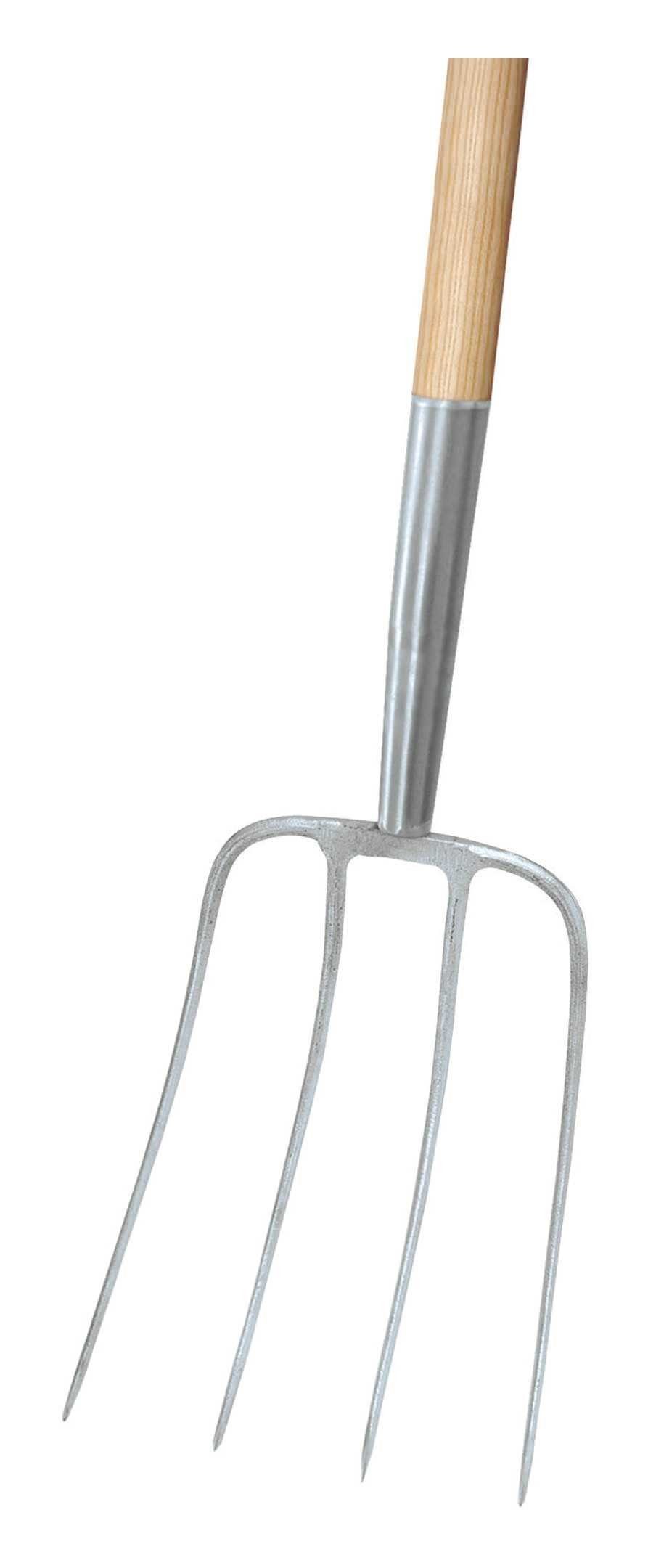 IDEALSPATEN Laubgabel, Dunggabel (Nord) 4 Zinken Buche-Langstiel 1350 mm