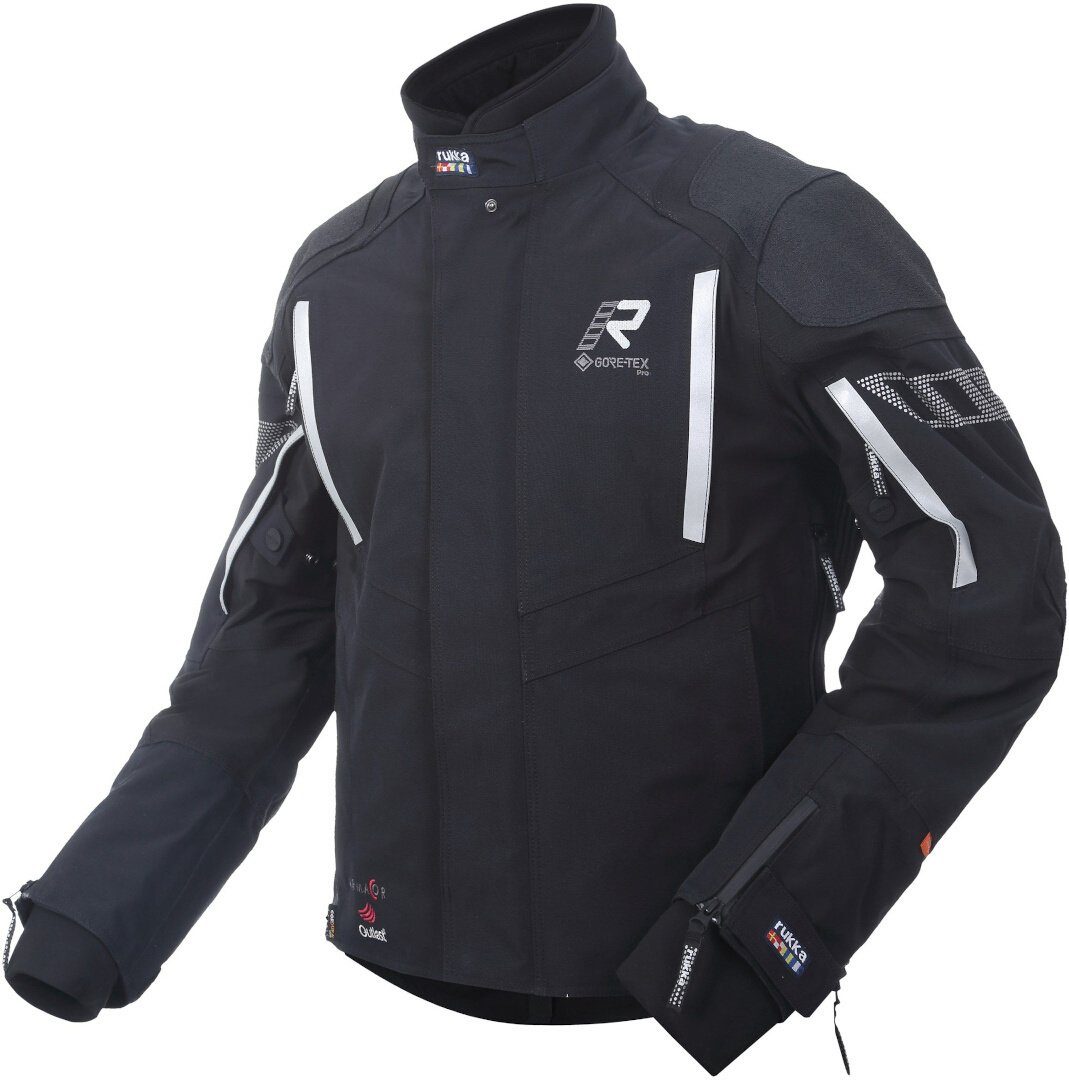 Rukka Motorradjacke Shield-RD WP GTX Textil Motorradjacke Rückenprotektor enthalten,wasserdicht,herausnehmbare Membrane,3-L