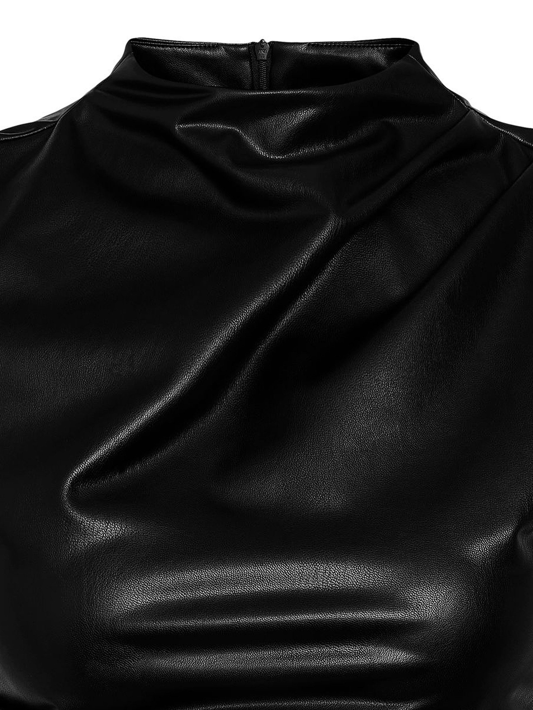 Noisy may Shirttop figurbetont, mit Stehkragen und glänzendem Finish NMDAND günstig online kaufen