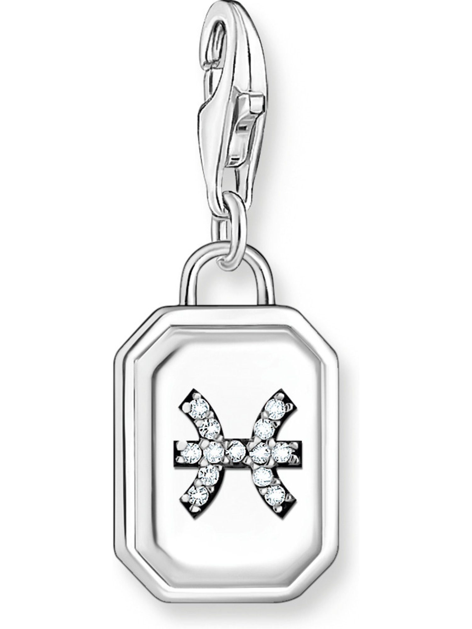 THOMAS SABO Kettenanhänger Thomas Sabo Damen-Charm 925er Silber Zirkonia