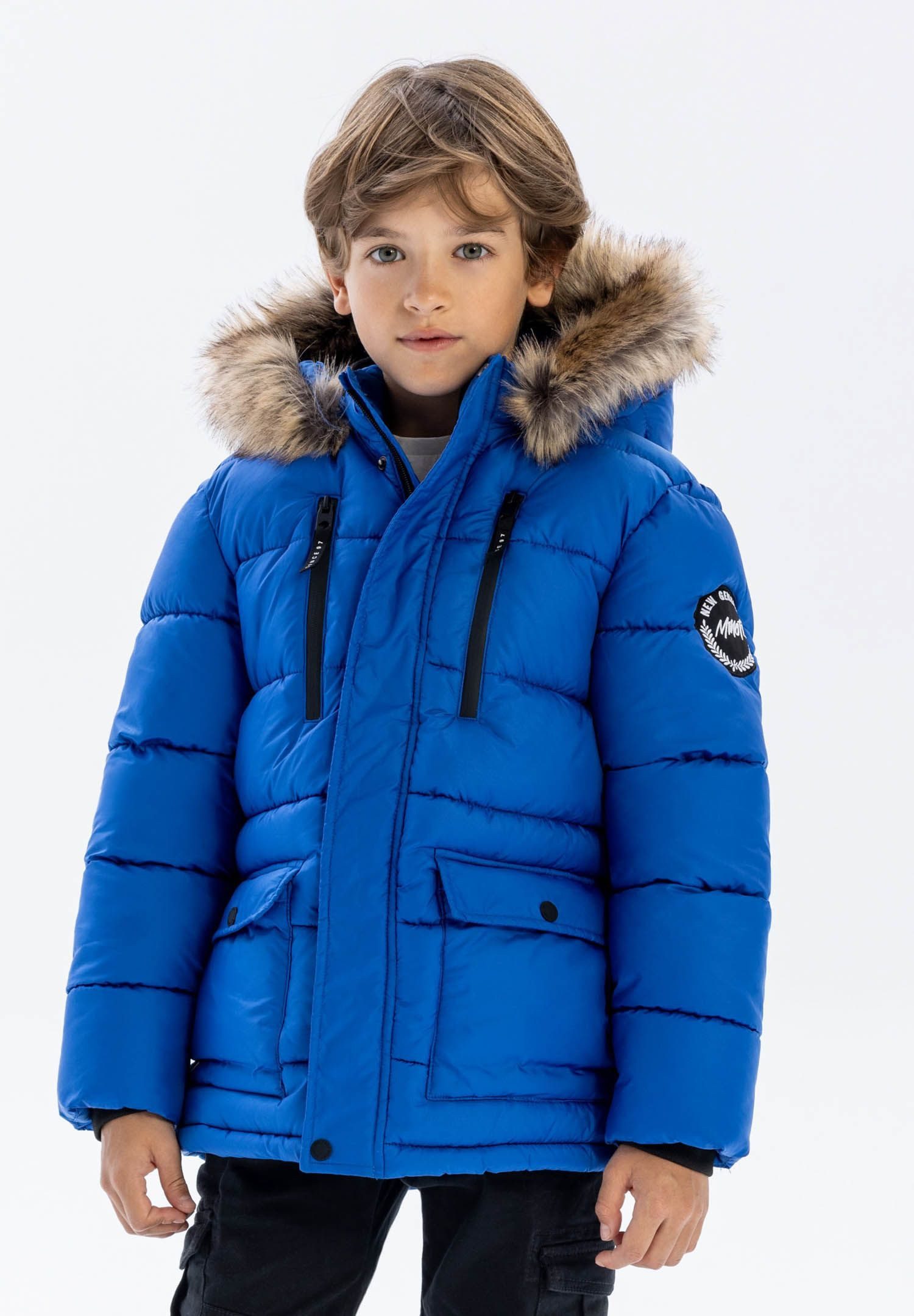 MINOTI Winterjacke Winterjacke mit Fleece-Futter und günstig online kaufen