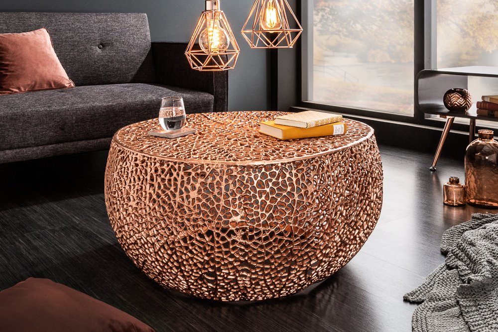 riess-ambiente Couchtisch ABSTRACT LEAF 80cm kupfer günstig online kaufen