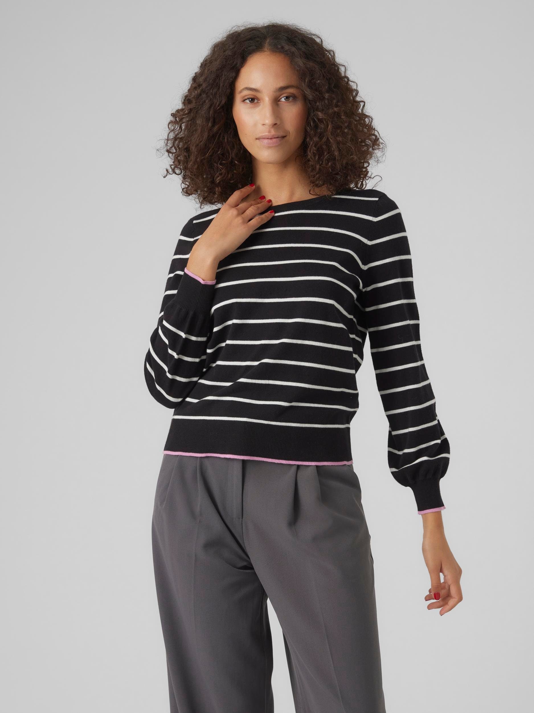 VERO MODA Damen Pullover - Vmhatty Langarm Strickpullover