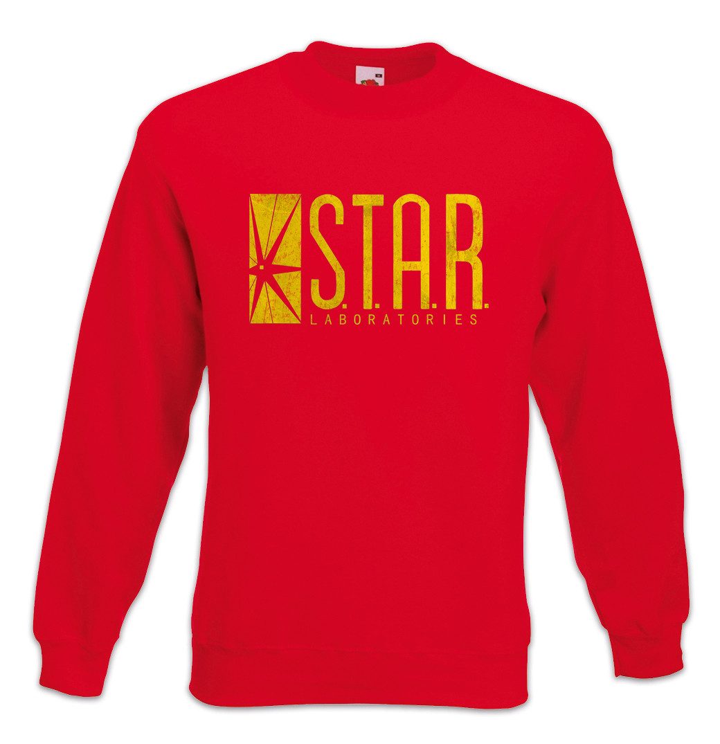 Urban Backwoods Sweatshirt S.T.A.R. Laboratories Logo Sweatshirt Symbol TV The Roter Sign Serie (1-tlg) Blitz Star Flash Company