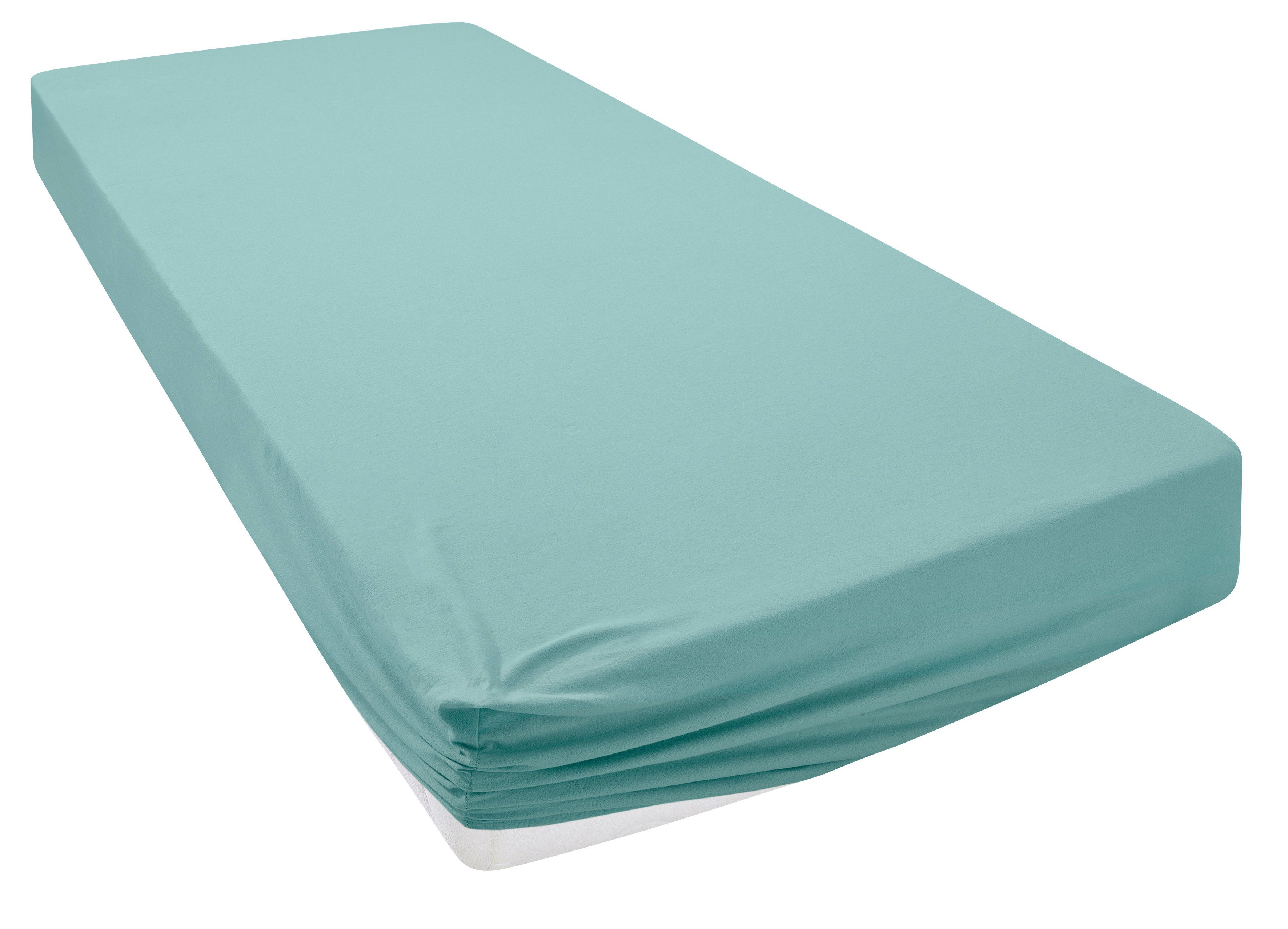OTTO home Spannbettlaken Cremona, Basic & Premium Qualität mit Elasthan, Jersey (145 g/m), Gummizug: rundum, (1 Stück), Bettlaken für Matratzen von 20-25 cm Höh – Bild 4 von 5