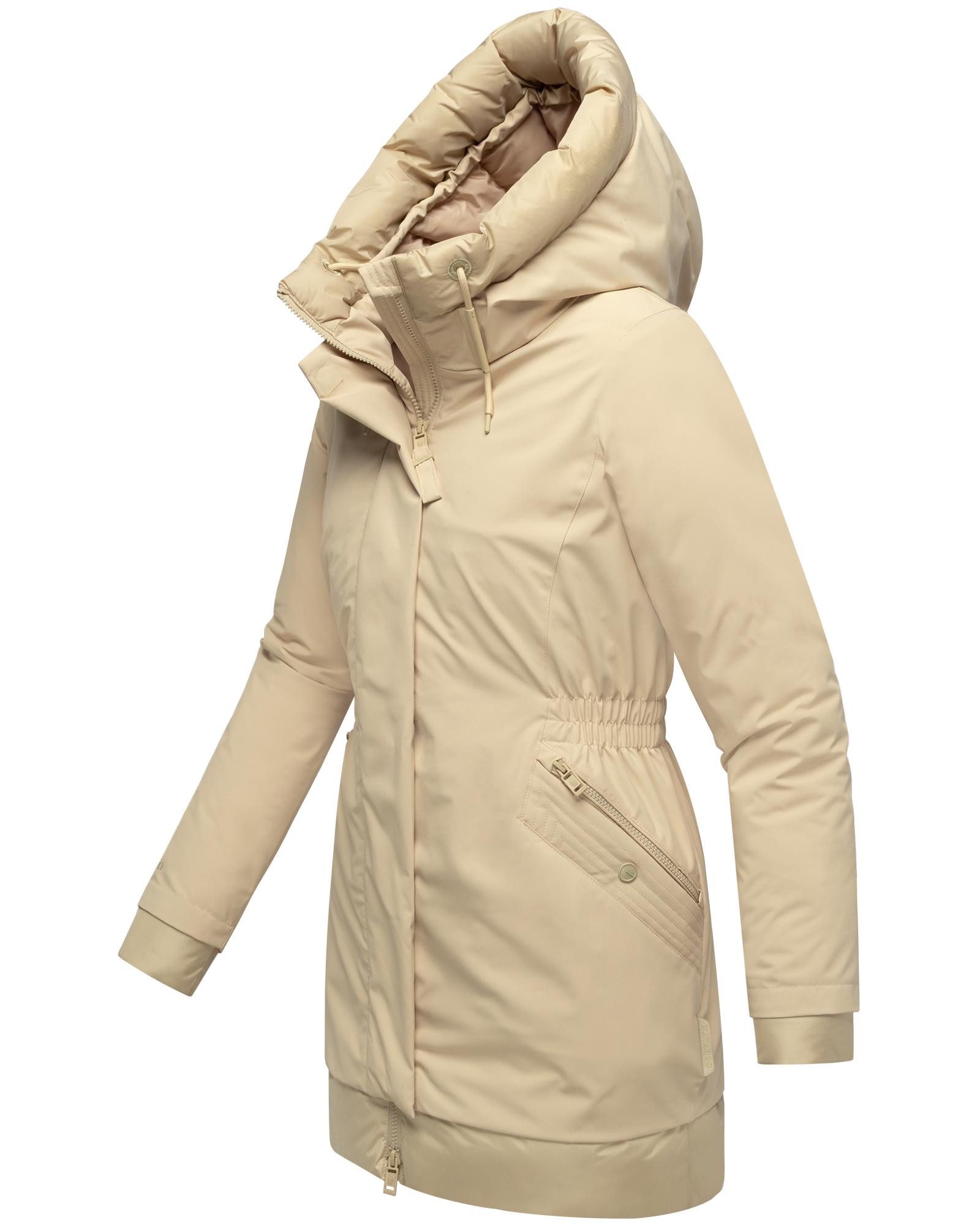 Navahoo Wintermantel Winterprinzessin 14 Warmer Mantel mit magnetischer Abdeckleiste