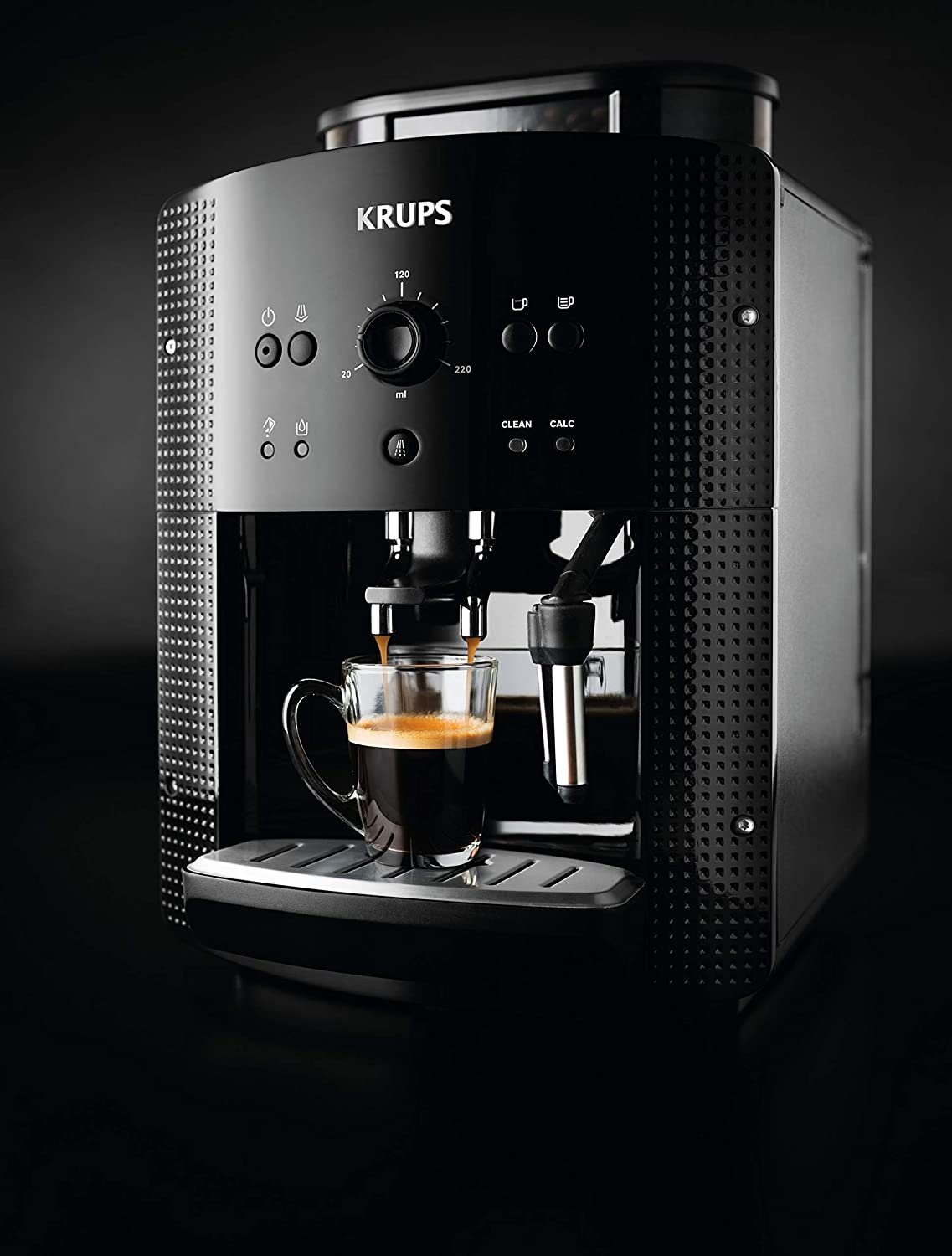 EA mit 81R8 1,8 Espressomaschine, l Krups 1450 Arabica Kaffeevollautomat W, 2-Tassen-Funktion, Kaffeevollautomat, Wassertank, Milchsystem CappucinoPlus-Düse