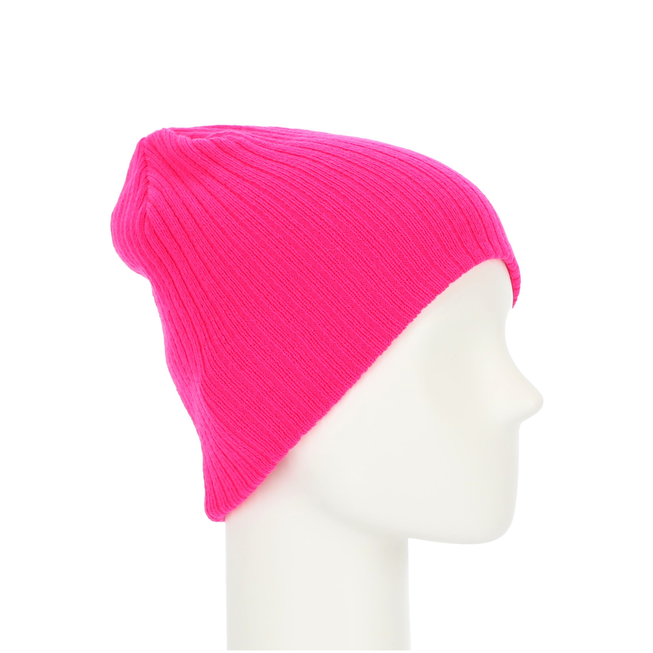 halsüberkopf Accessoires Strickmütze Beanie mit Rippe individuell tragbar! günstig online kaufen