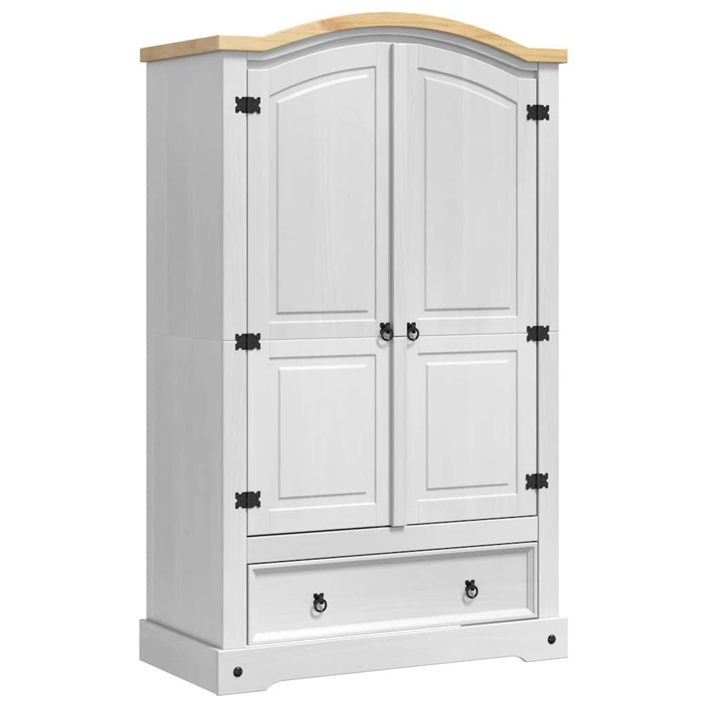 vidaXL Kleiderschrank Kleiderschrank CORONA Weiß 101 x 52 x 170 cm (1-St)