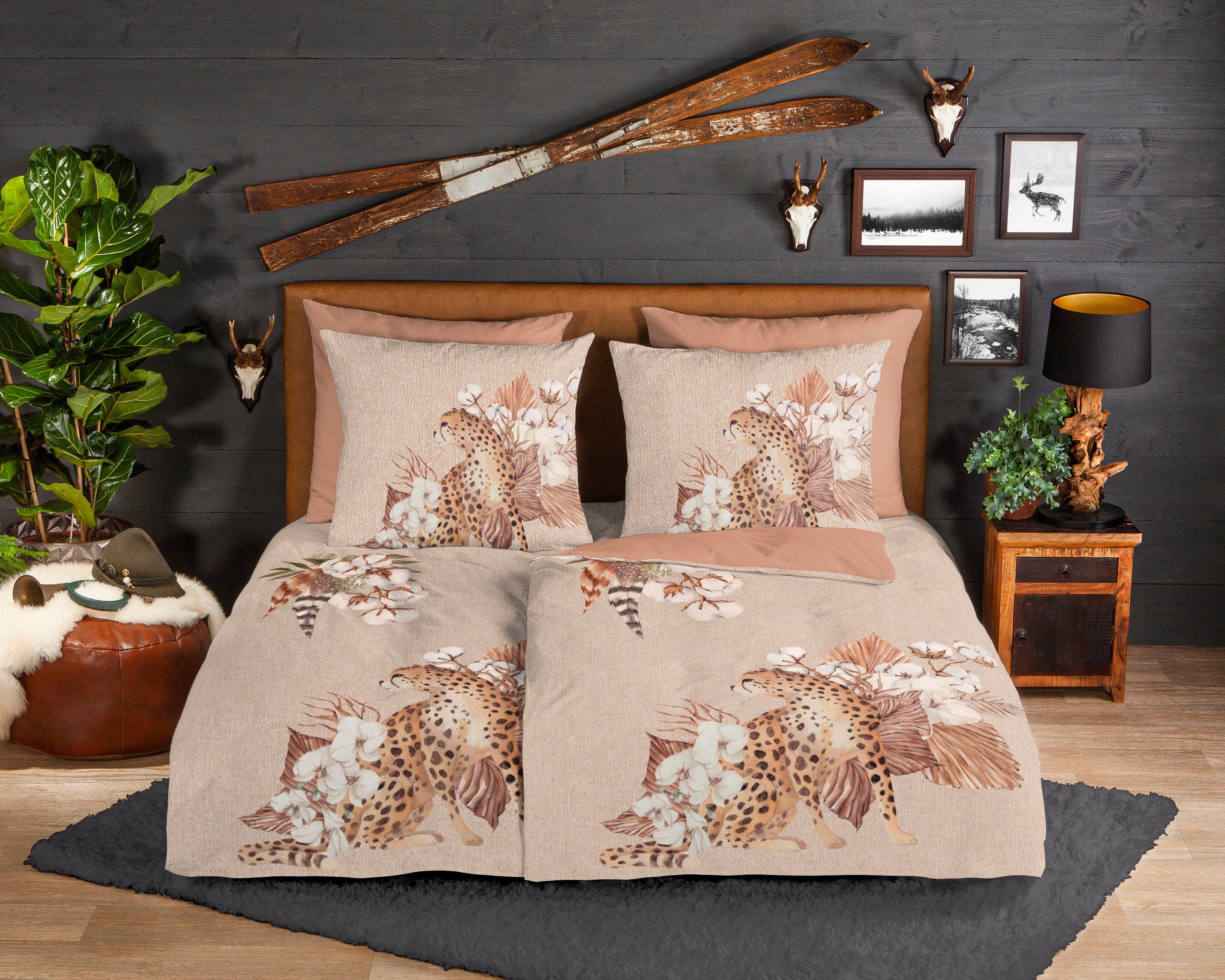 good morning Wendebettwäsche Chevy, Biber, Flanell, günstig online kaufen