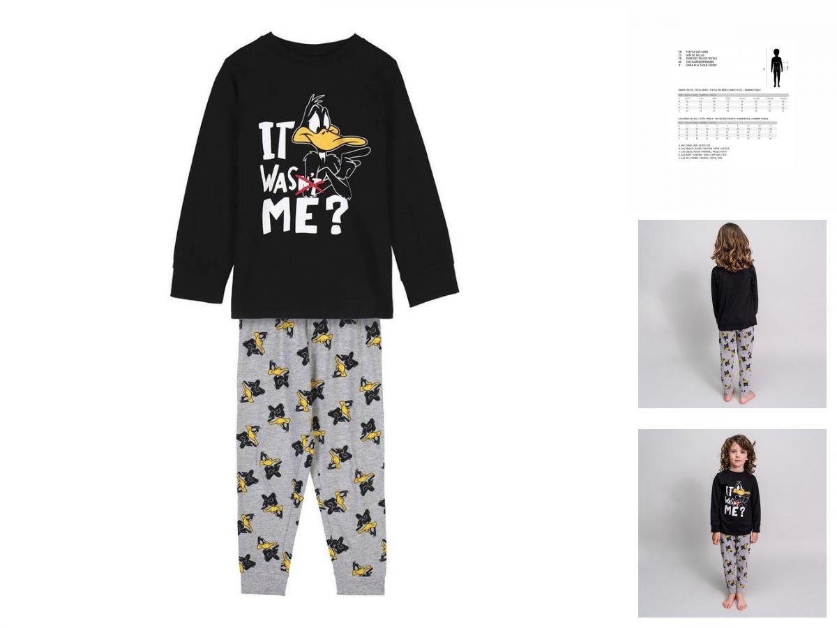 LOONEY TUNES Pyjama 3 Jahre Kinder Langarm Pyjama 2 Teiler Schlafanzug Nachtwäsche Looney