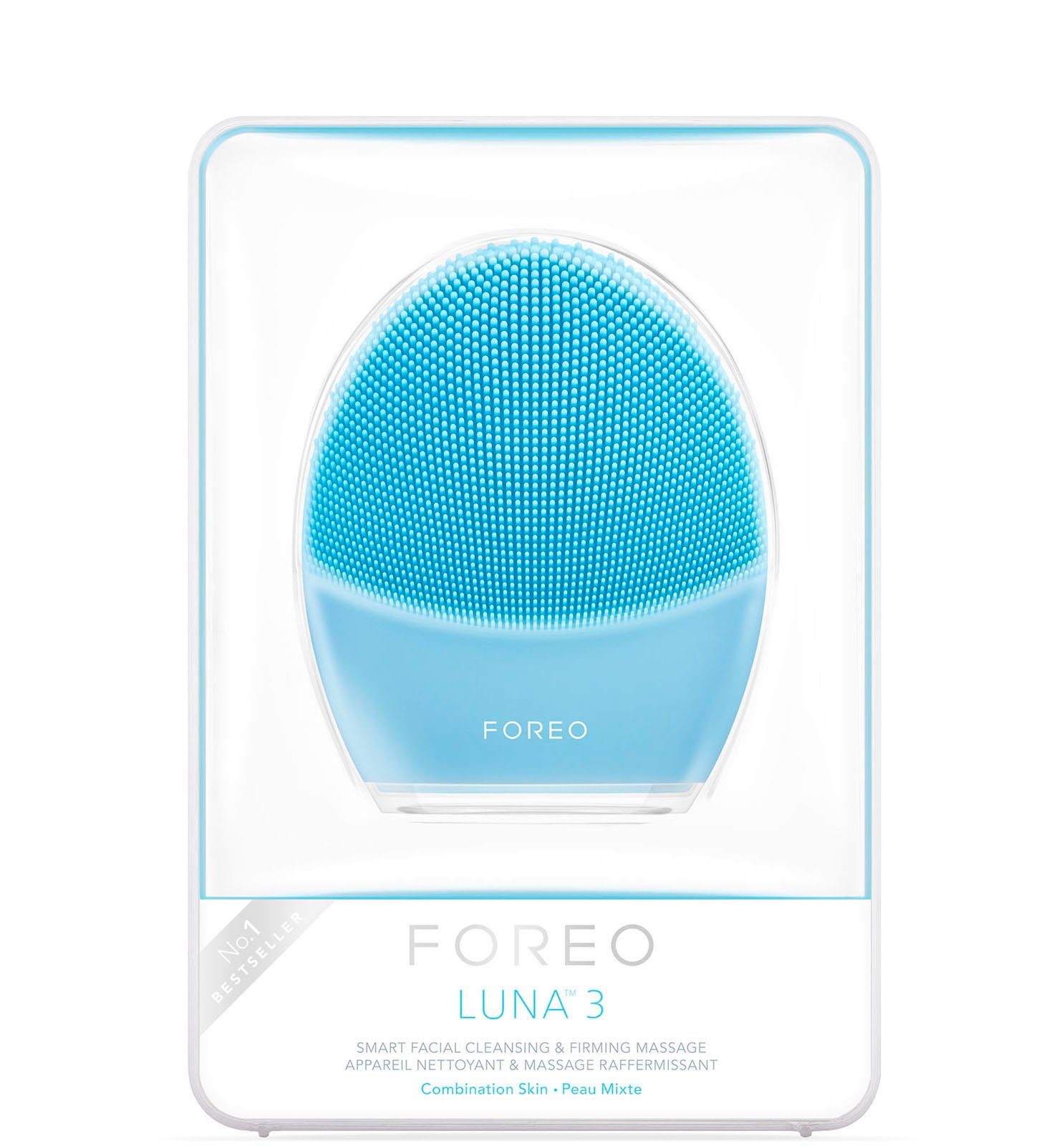 FOREO Elektrische 3, LUNA Mischhaut für Gesichtsreinigungsbürste