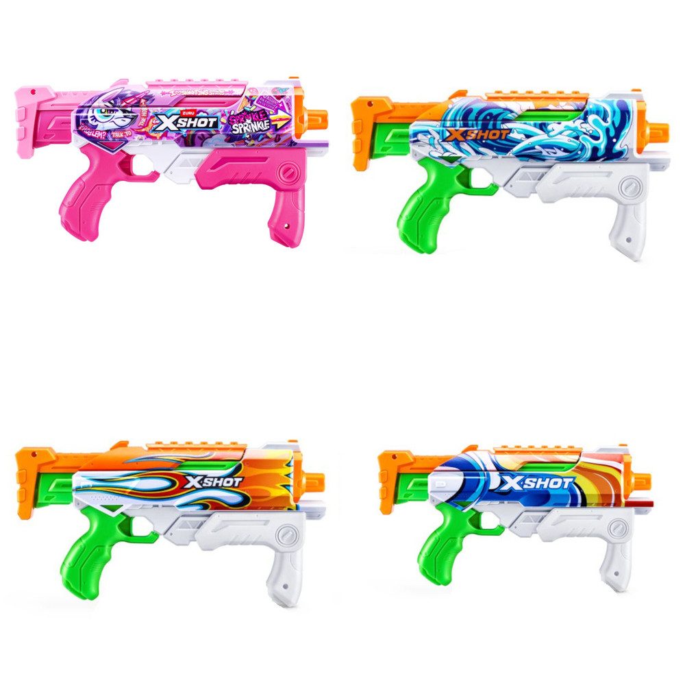 ZURU Wasserpistole X-Shot Skins - Wasserpistole - Hyperload - Fast Fill - 1 Stück