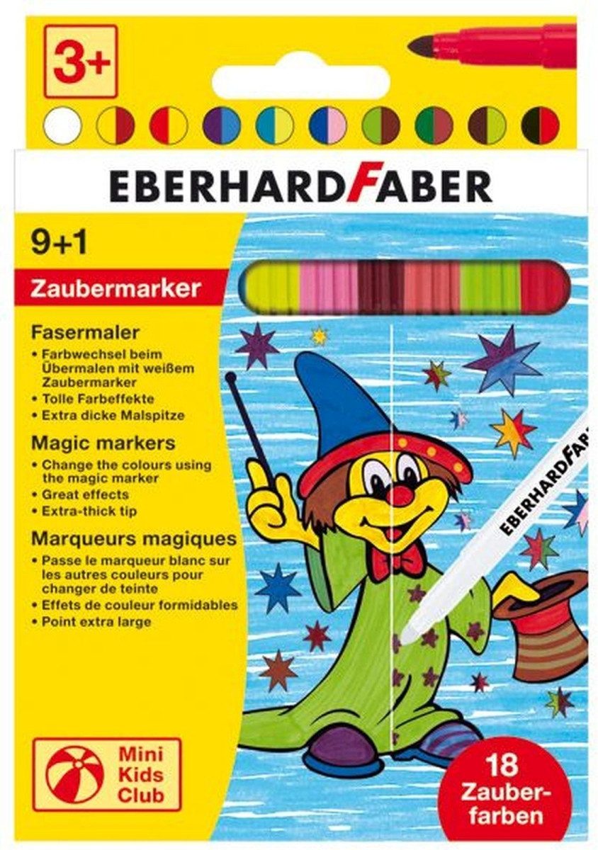 Eberhard Faber Filzstift Zauber-Marker VE=9 Farben + 1 Zaubermarker