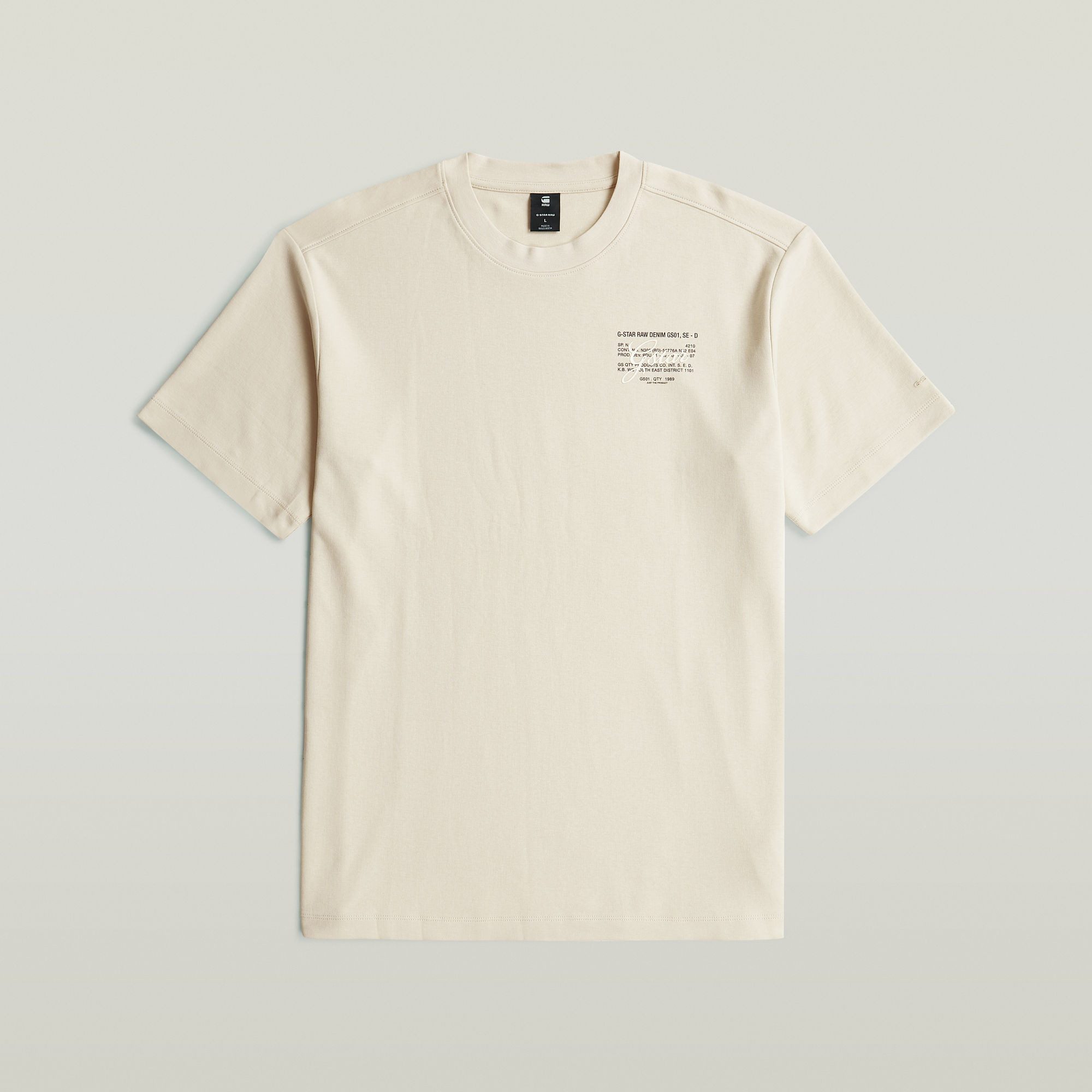 G-STAR T-Shirt Script mit kleinem Print auf der Brust, Regular Fit – Bild 5 von 5
