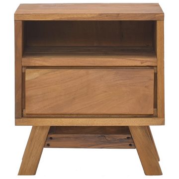 vidaXL Nachttisch Nachttisch 40x30x45 cm Teak Massivholz