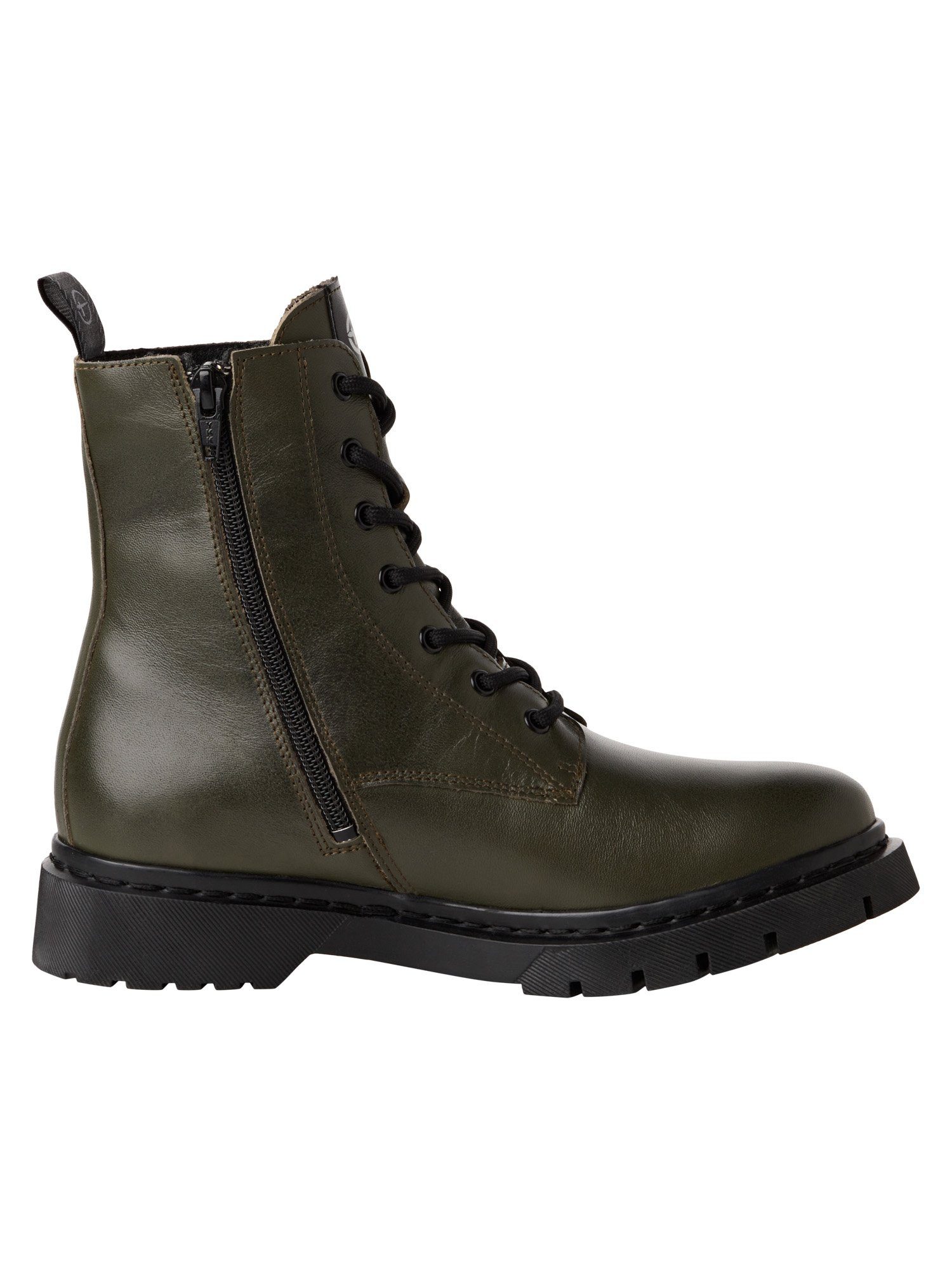 Tamaris COMFORT-Lining, Removable Sock aus Leder Schnürstiefelette COMFORT-Lining