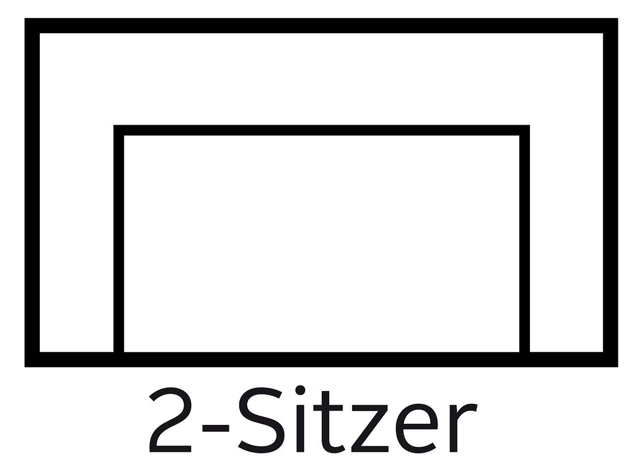 2-Sitzer mit Marseille, affaire Home aus Massivholzbeinen Eiche, Bezüge und verschiedene Farbvarianten