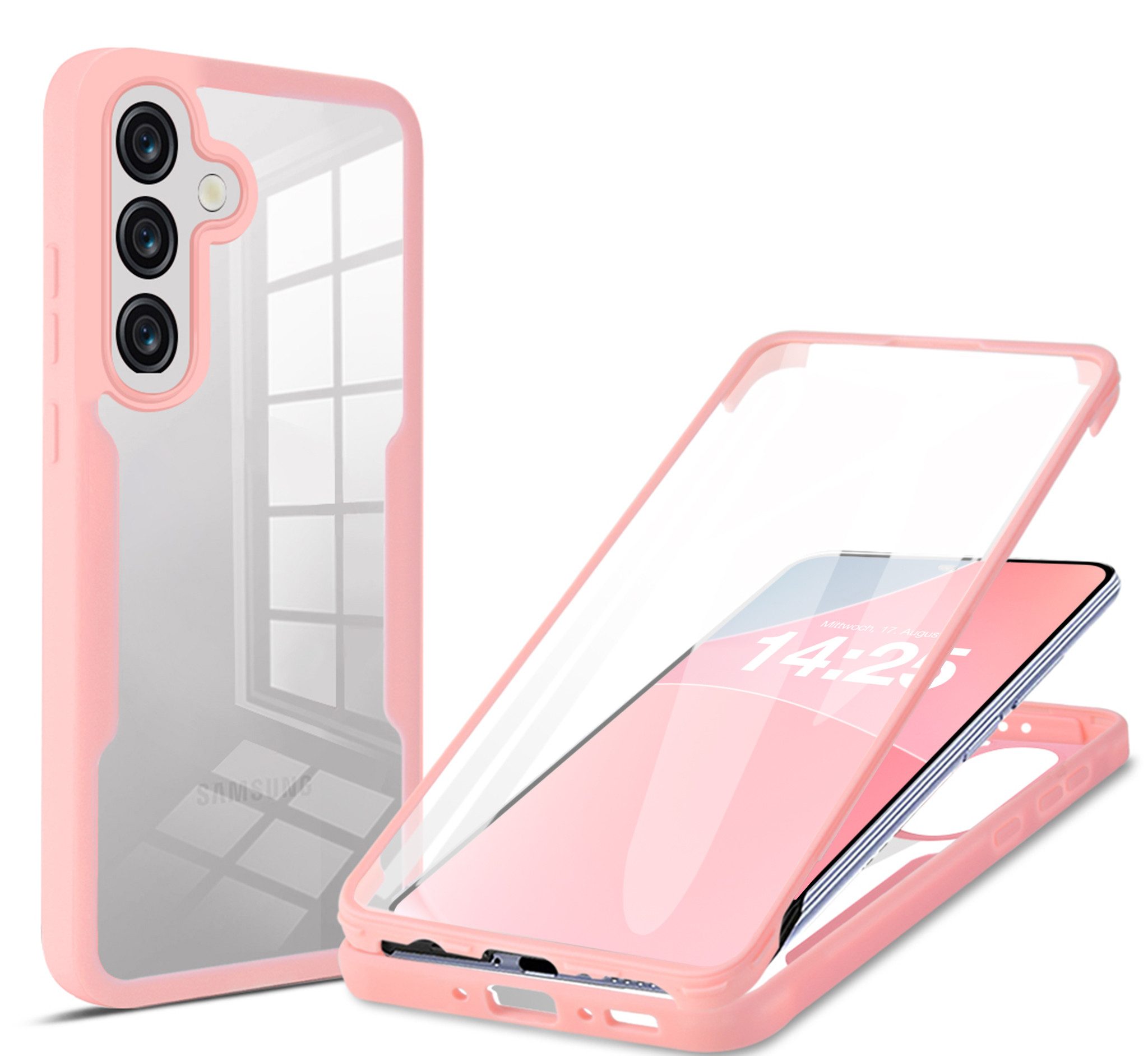 Tec-Expert Handyhülle 360 Grad Hülle für Samsung Galaxy A56 5G 6.7 Zoll, 6.7, Rundum Schutz Cover Case Hülle robust