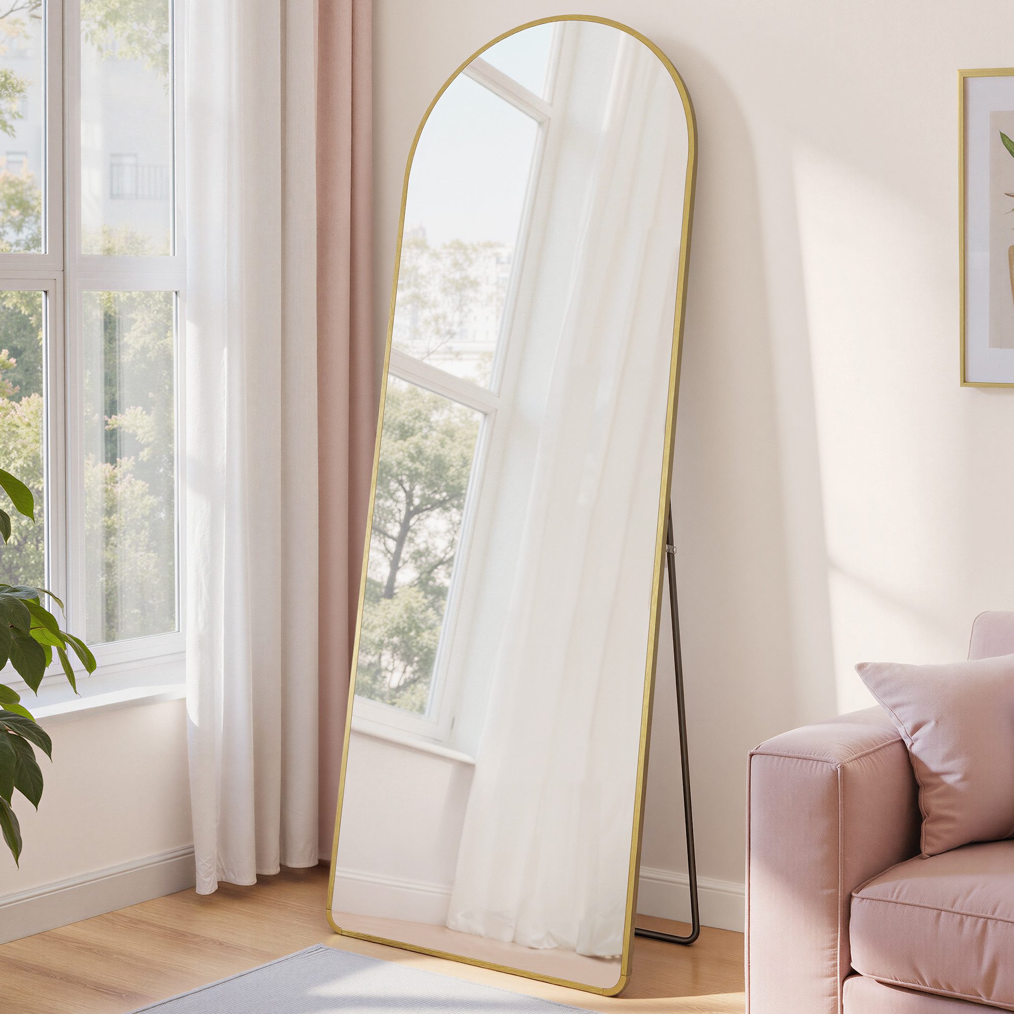 SONGMICS Standspiegel (10-St., packet), Holzbügel schlank, Bügel, platzsparend, Hosenbügel