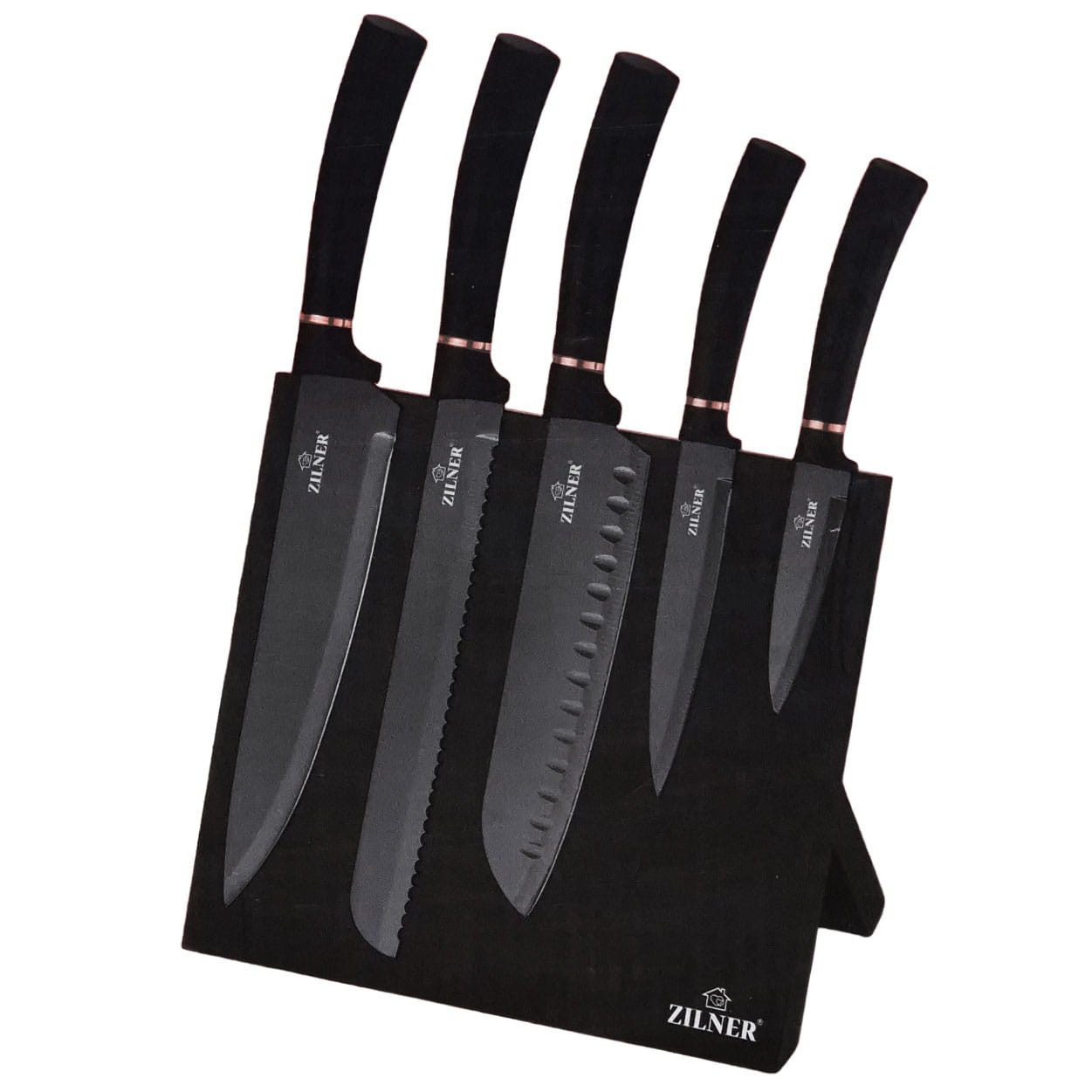 Zilner Messer-Set Wunderschönes klassisches Messerset, Magnetblock (Dieses hochwertige Messerset vereint Funktionalität, elegantes Design und präzise Schneidleistung – die perfekte Wahl für jede moderne Küche. Gleichzeitig ist es auch eine hervorragende G