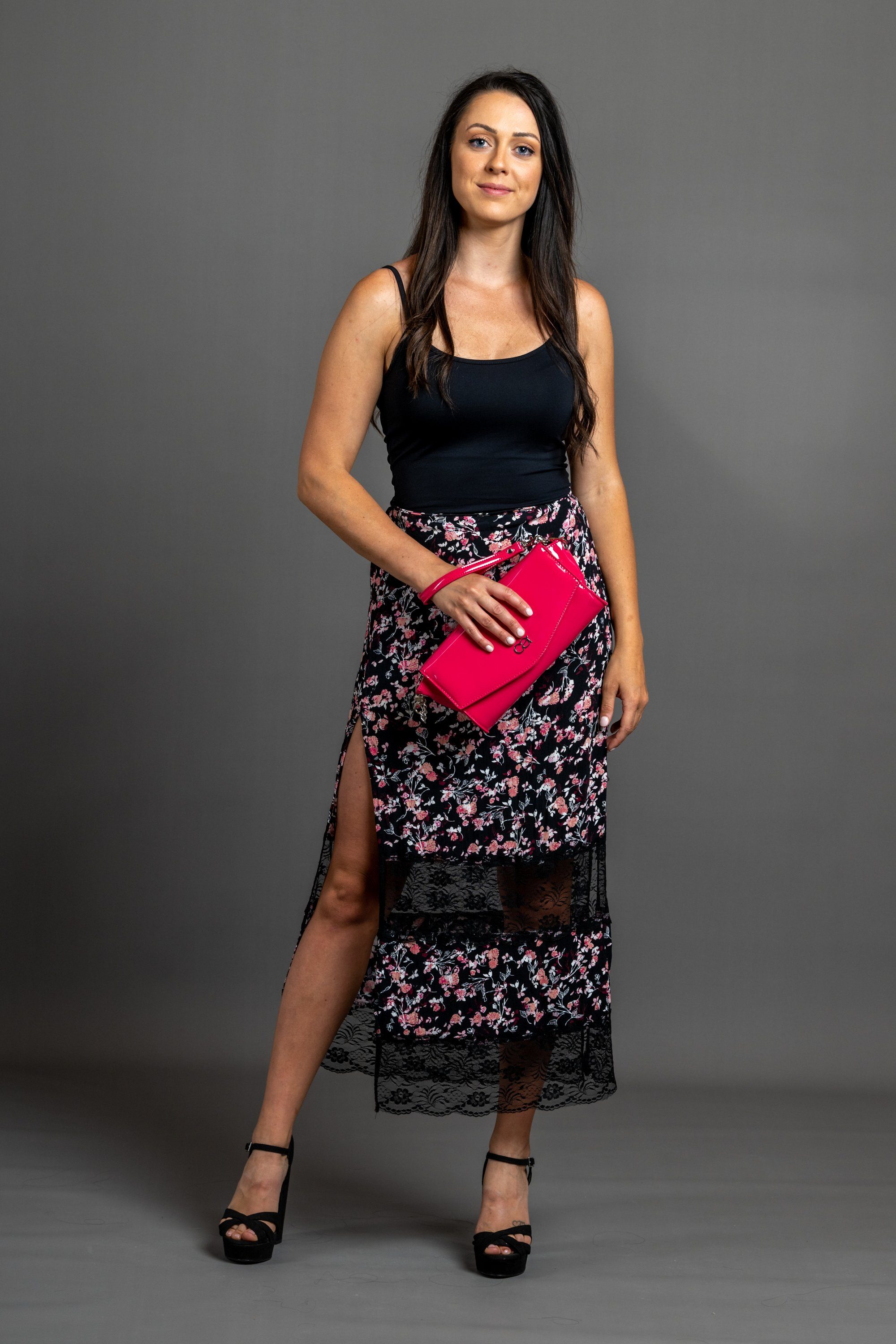 COLLEZIONE ALESSANDRO Clutch Mia, aus weichem Softlackmaterial