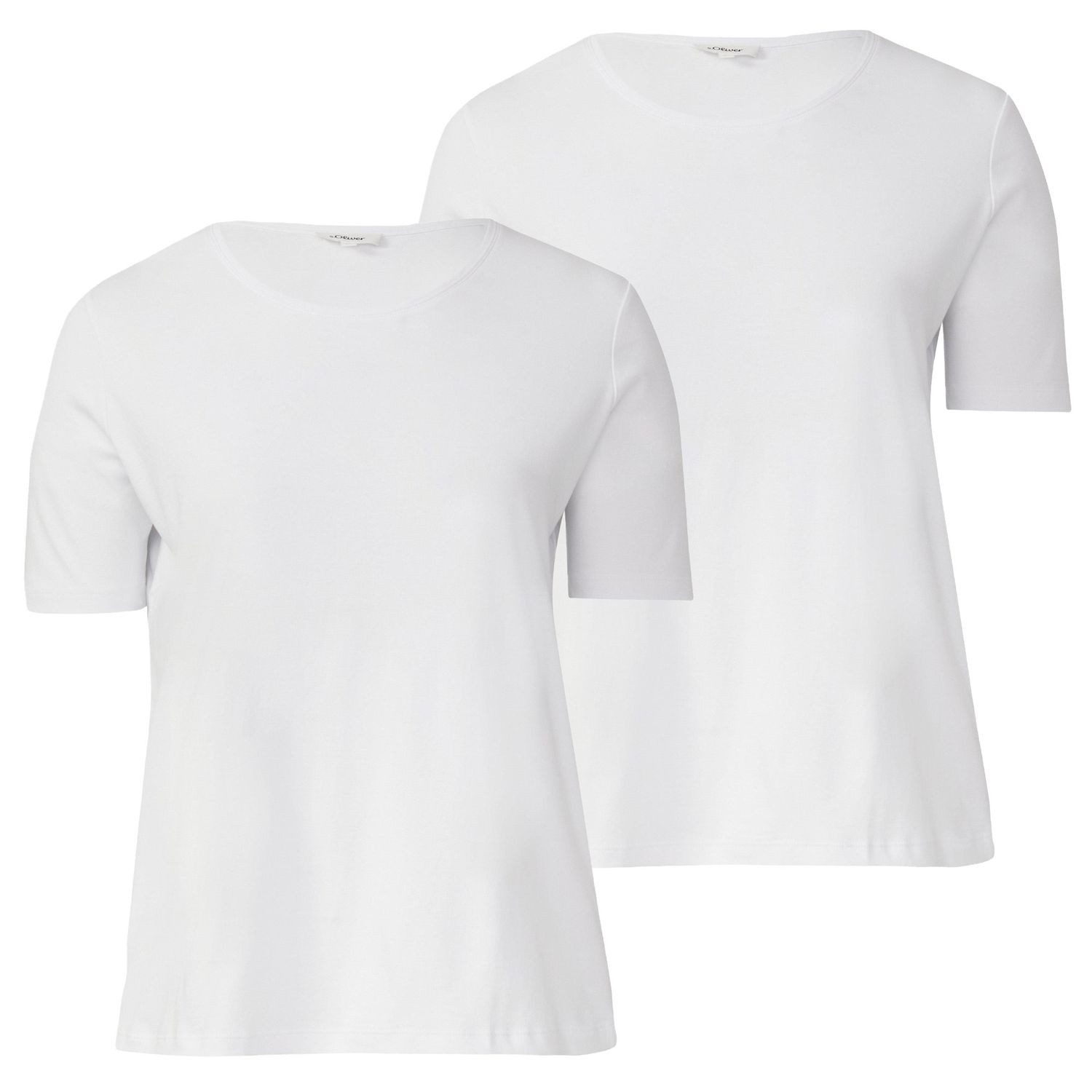s.Oliver T-Shirt (Set, 2-tlg., 2er Pack) Rundhals, kurzarm, Baumwollmix, el günstig online kaufen