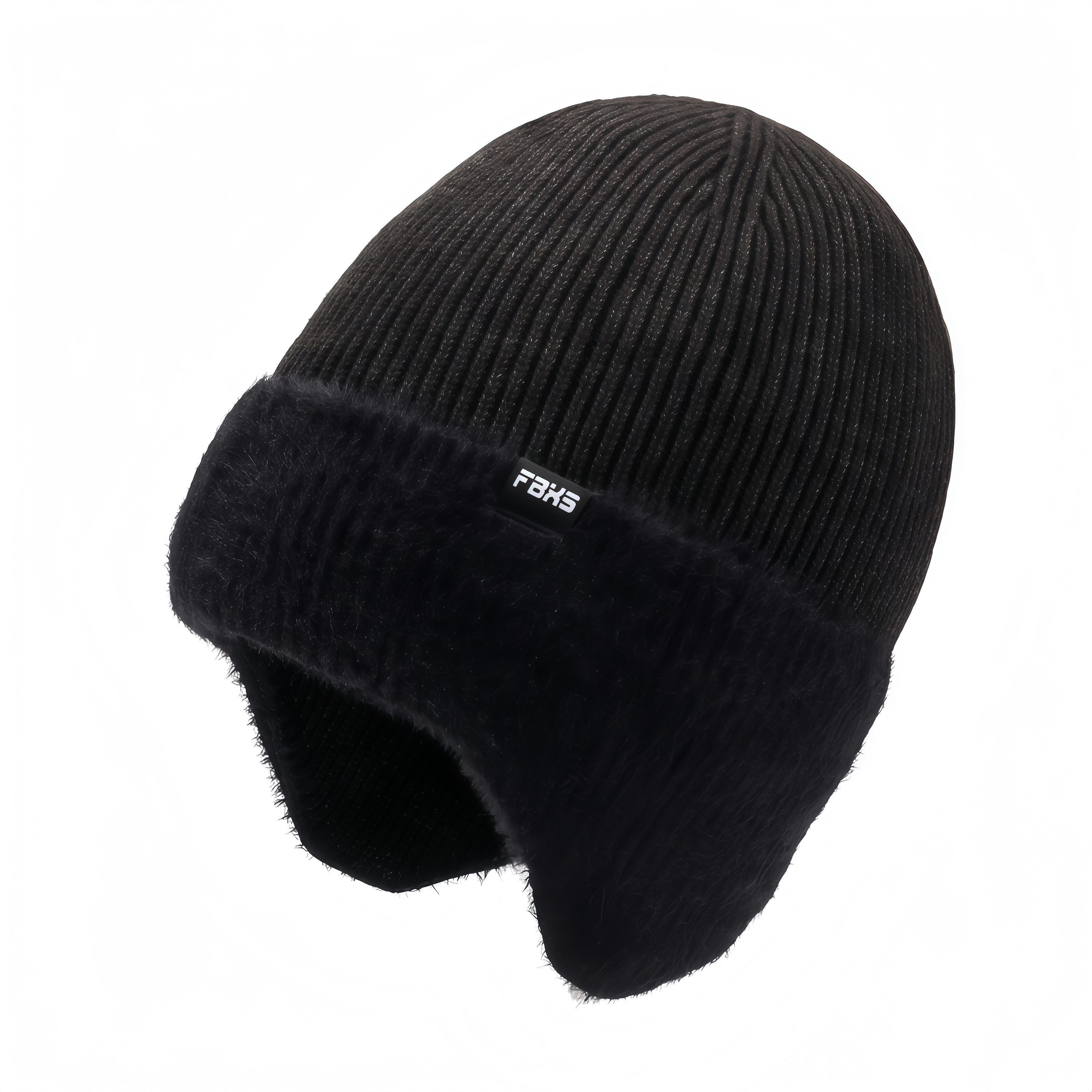 FOUORTUNATE-BEE Strickmütze Winter-Strickmütze mit Fleecefutter und Ohrenklappen für Damen&Herren